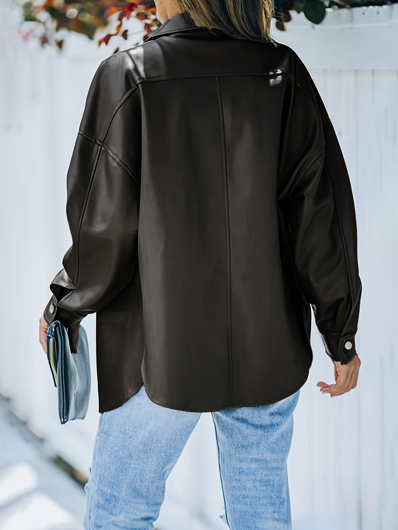 Modern Faux Leather Jacket for Fresh Wardrobe Looks with Faux Leather Finish