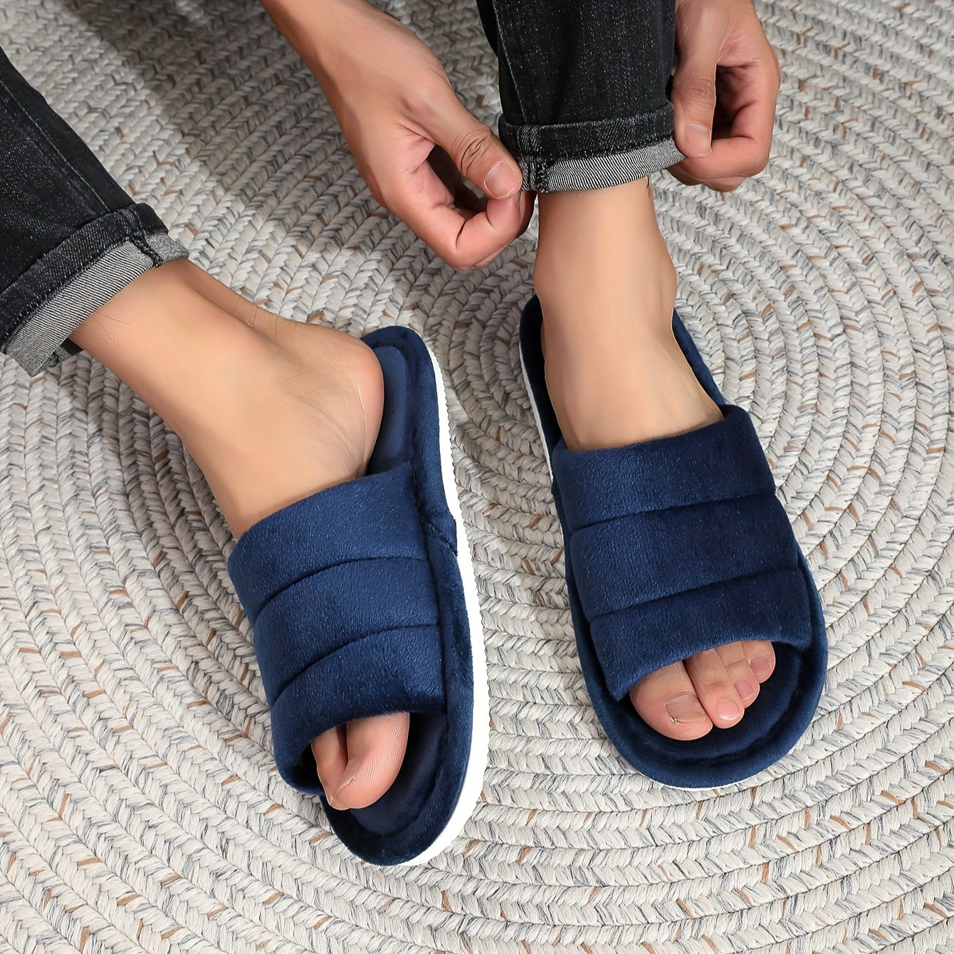 Comfort Slide Slippers with a Refined Everyday Fit with Easy Styling