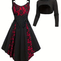Printed Dress for Polished Boutique Outfits with Long Sleeves