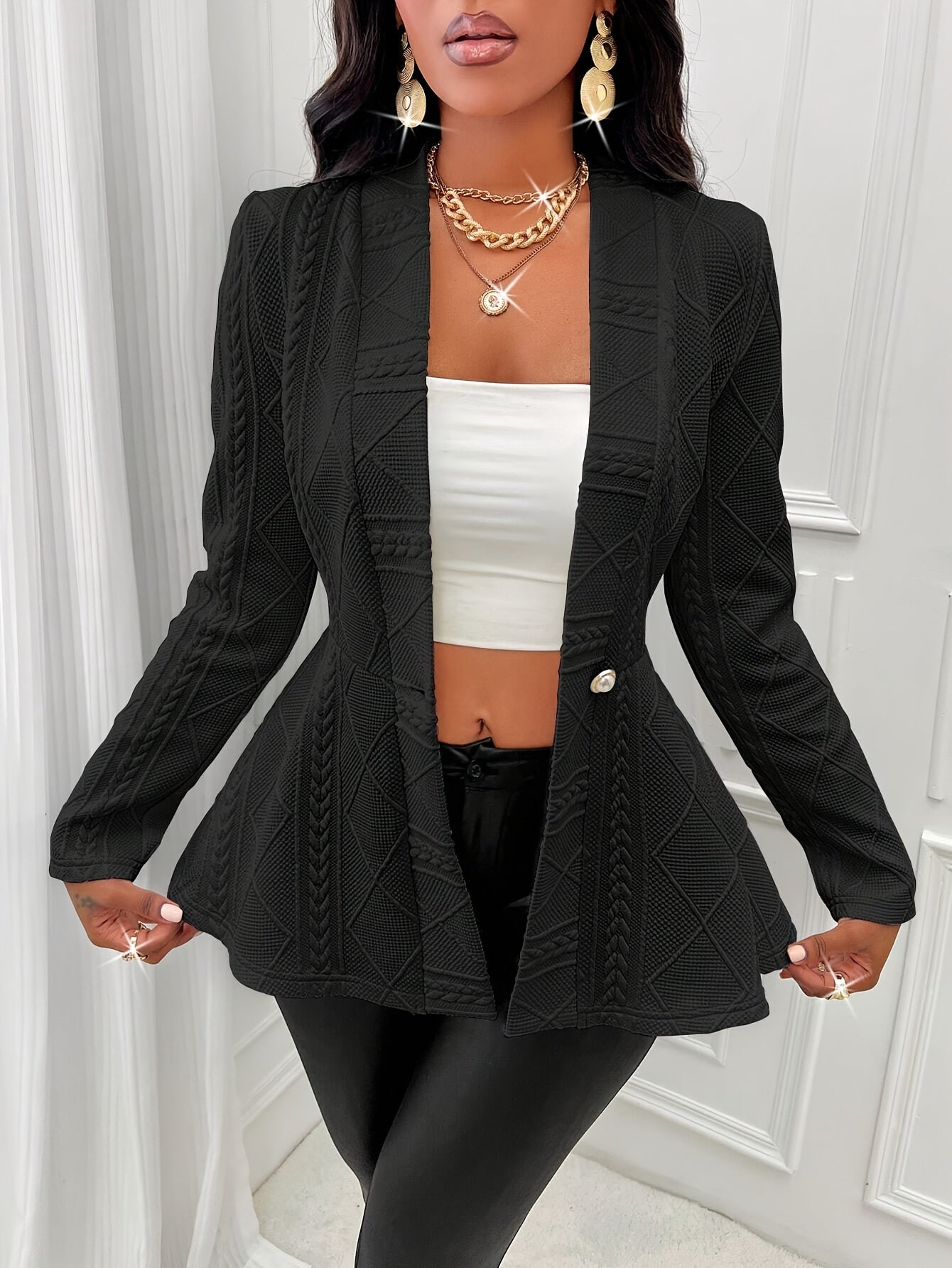 Tailored Blazer with a Refined Everyday Fit with Long Sleeves