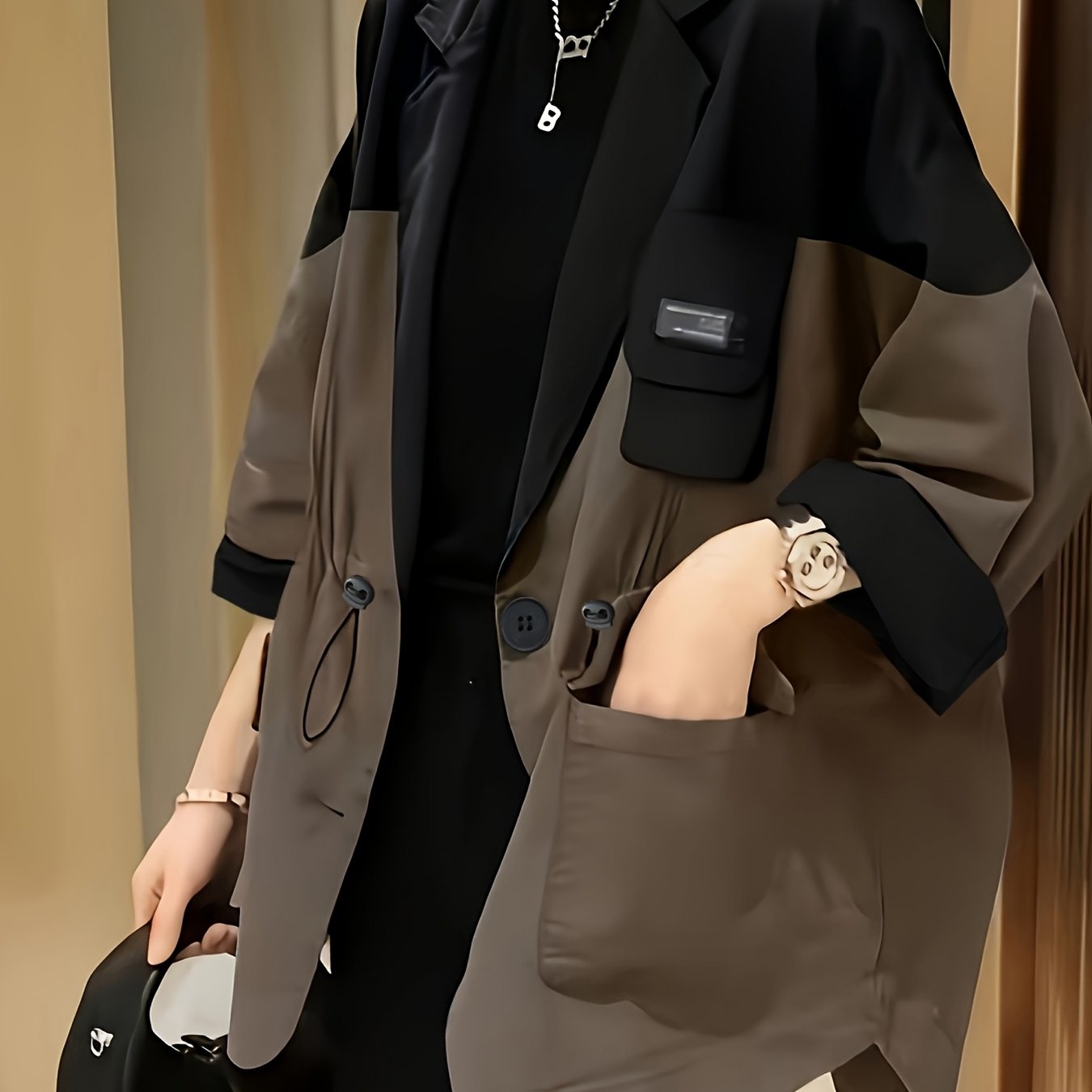 Tailored Blazer with a Refined Everyday Fit with Long Sleeves