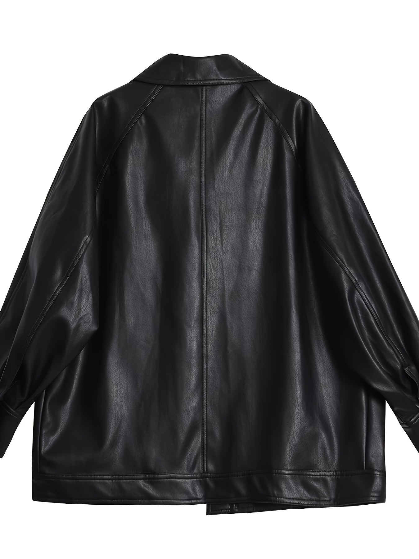 Faux Leather Jacket for Polished Boutique Outfits with Faux Leather Finish
