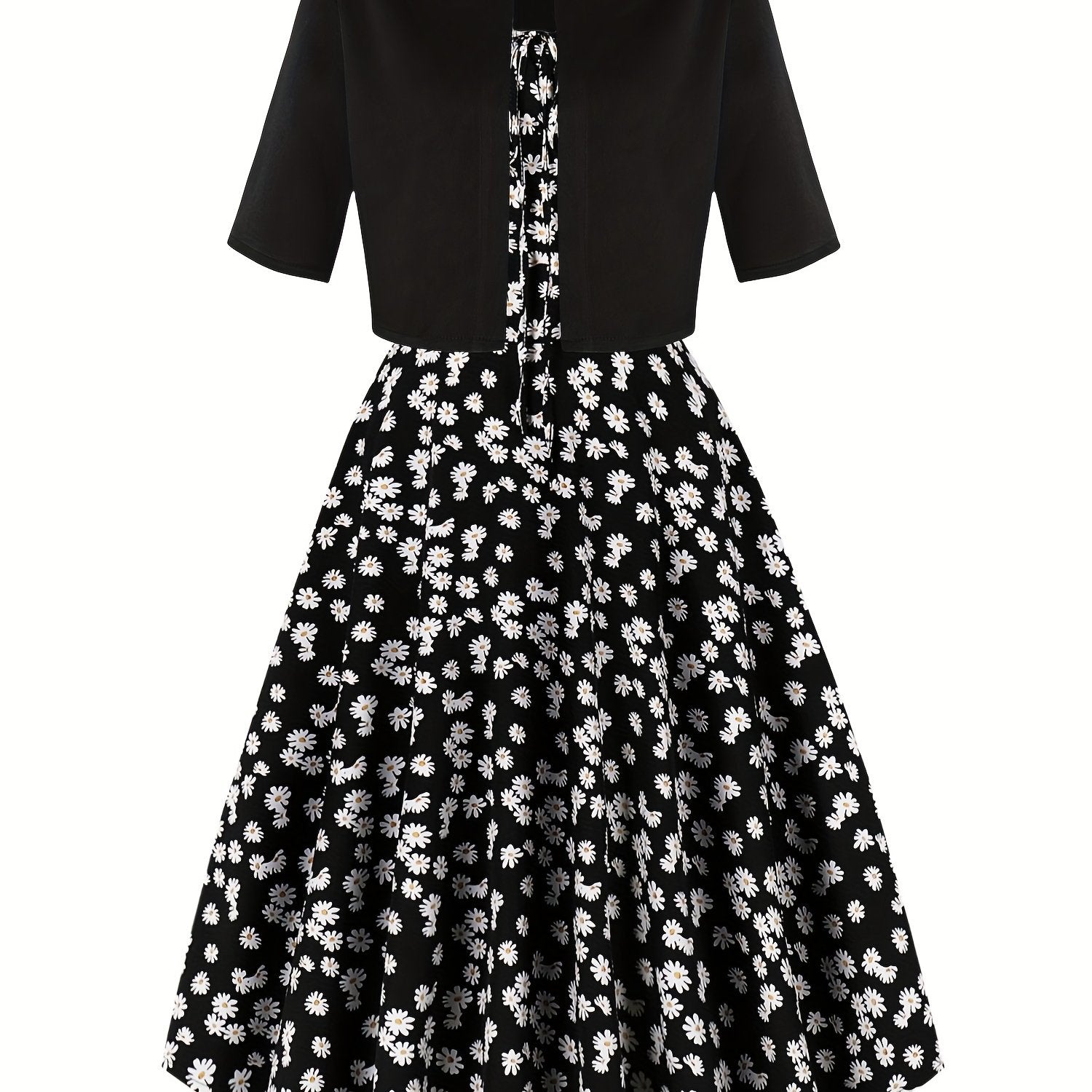 Modern Floral Midi Dress for Fresh Wardrobe Looks with Floral Print