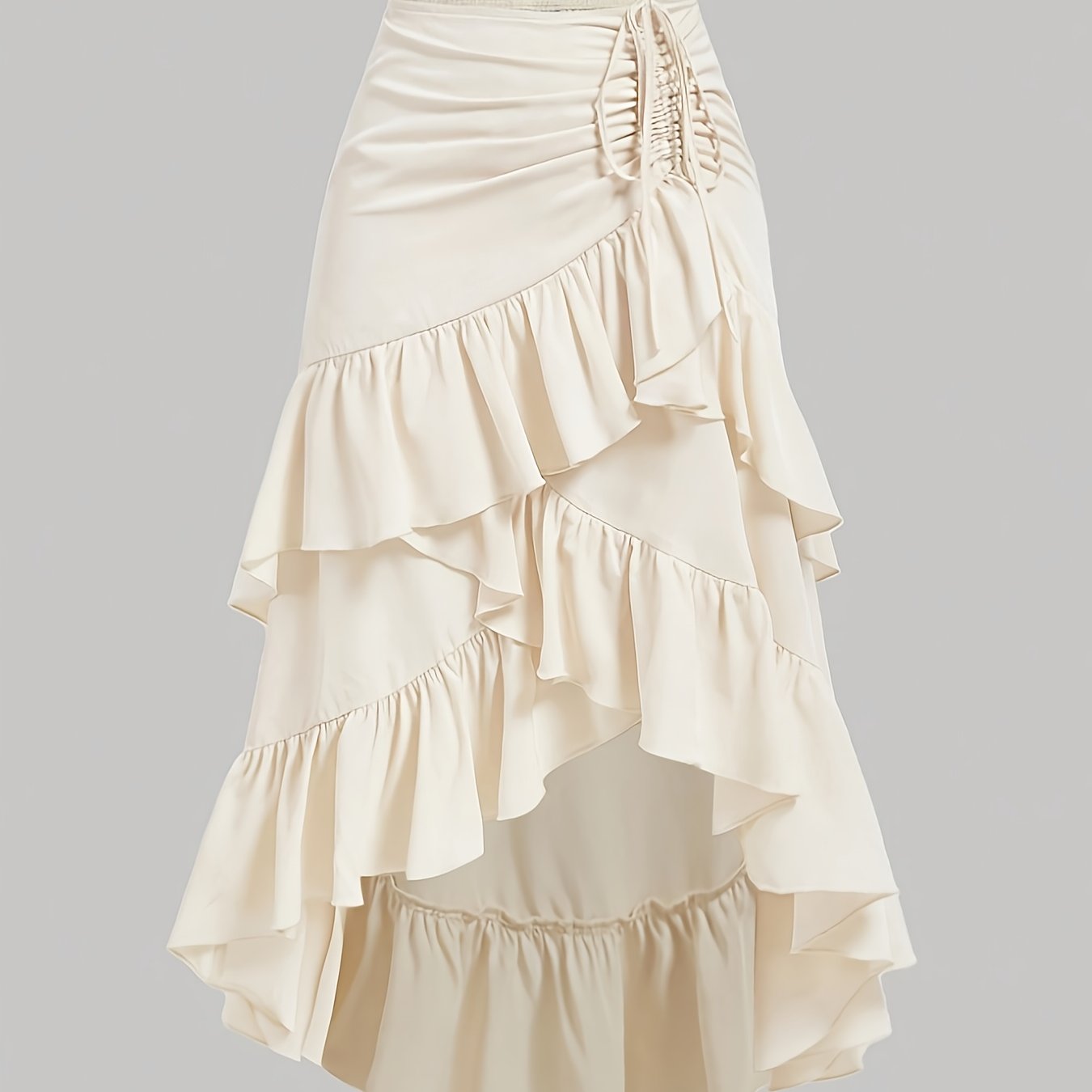Pleated Skirt with a Refined Everyday Fit with Ruffled Detail