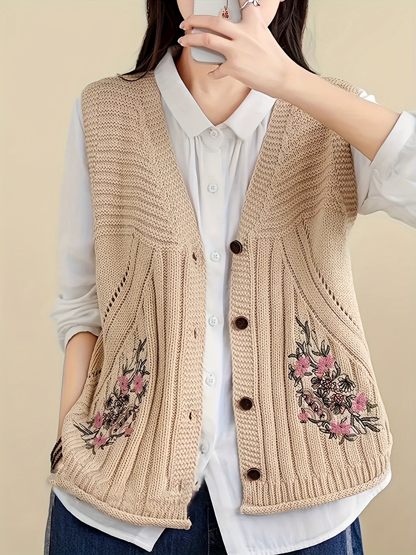 Hooded Jacket with a Refined Everyday Fit with Floral Print