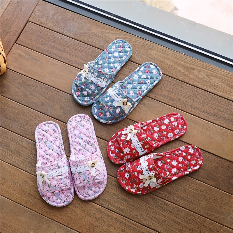Boutique Comfort Slide Slippers for Easy Styling with Floral Print