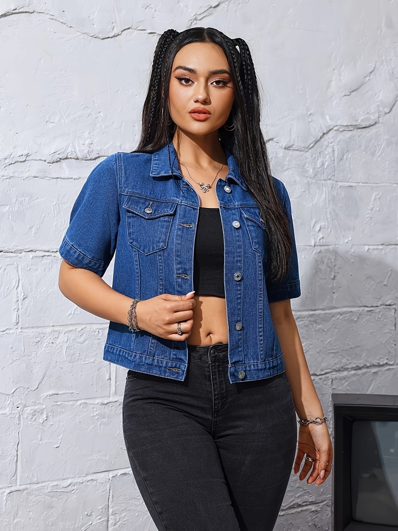 Denim Jacket for Polished Boutique Outfits with Denim Look