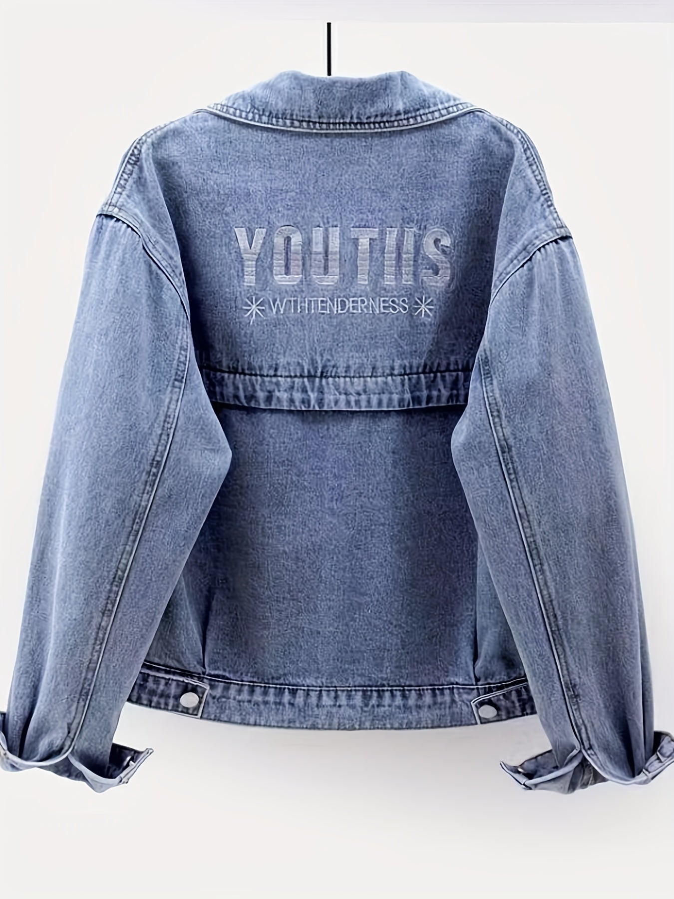 Lightweight Jacket with a Refined Everyday Fit with Denim Look