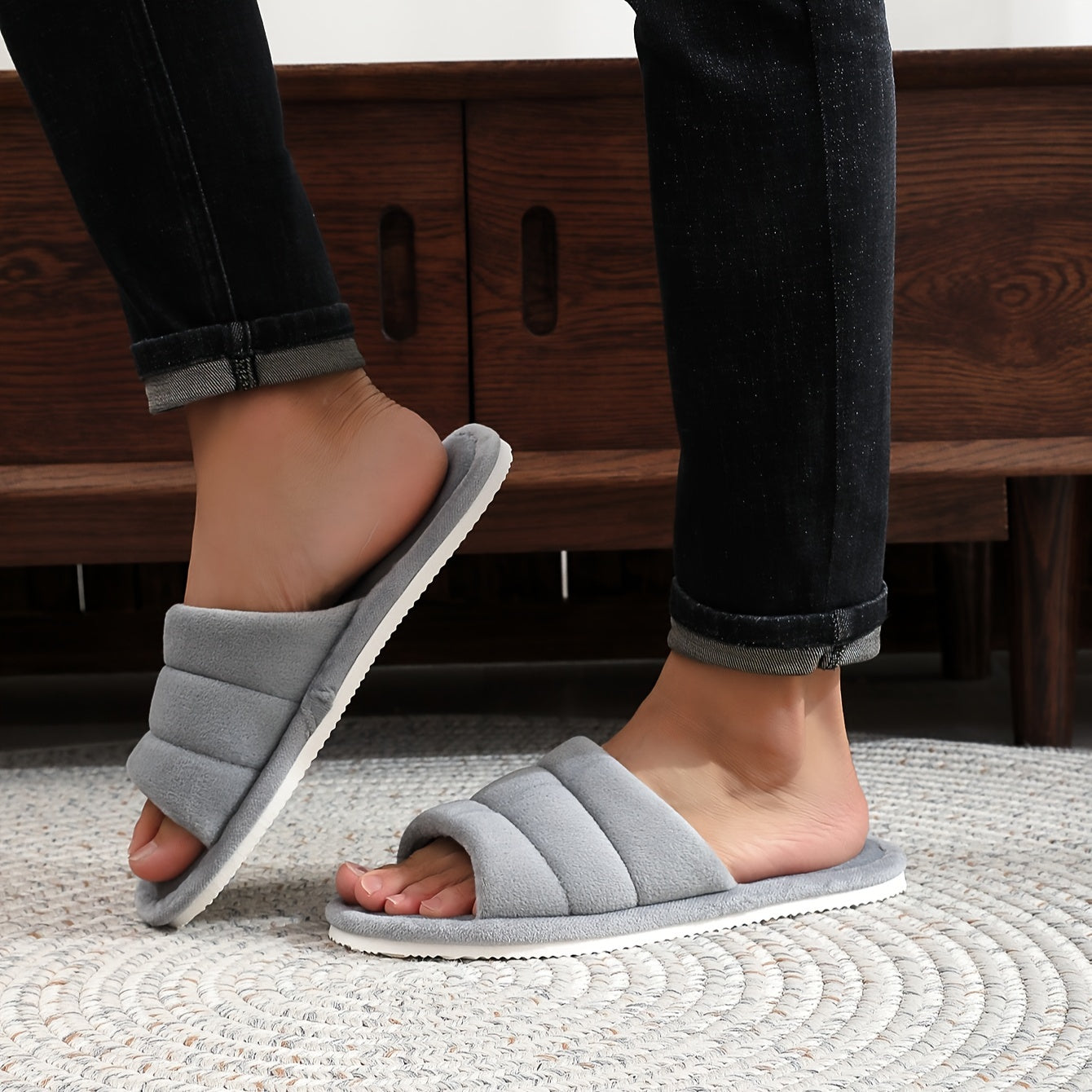 Comfort Slide Slippers with a Refined Everyday Fit with Easy Styling
