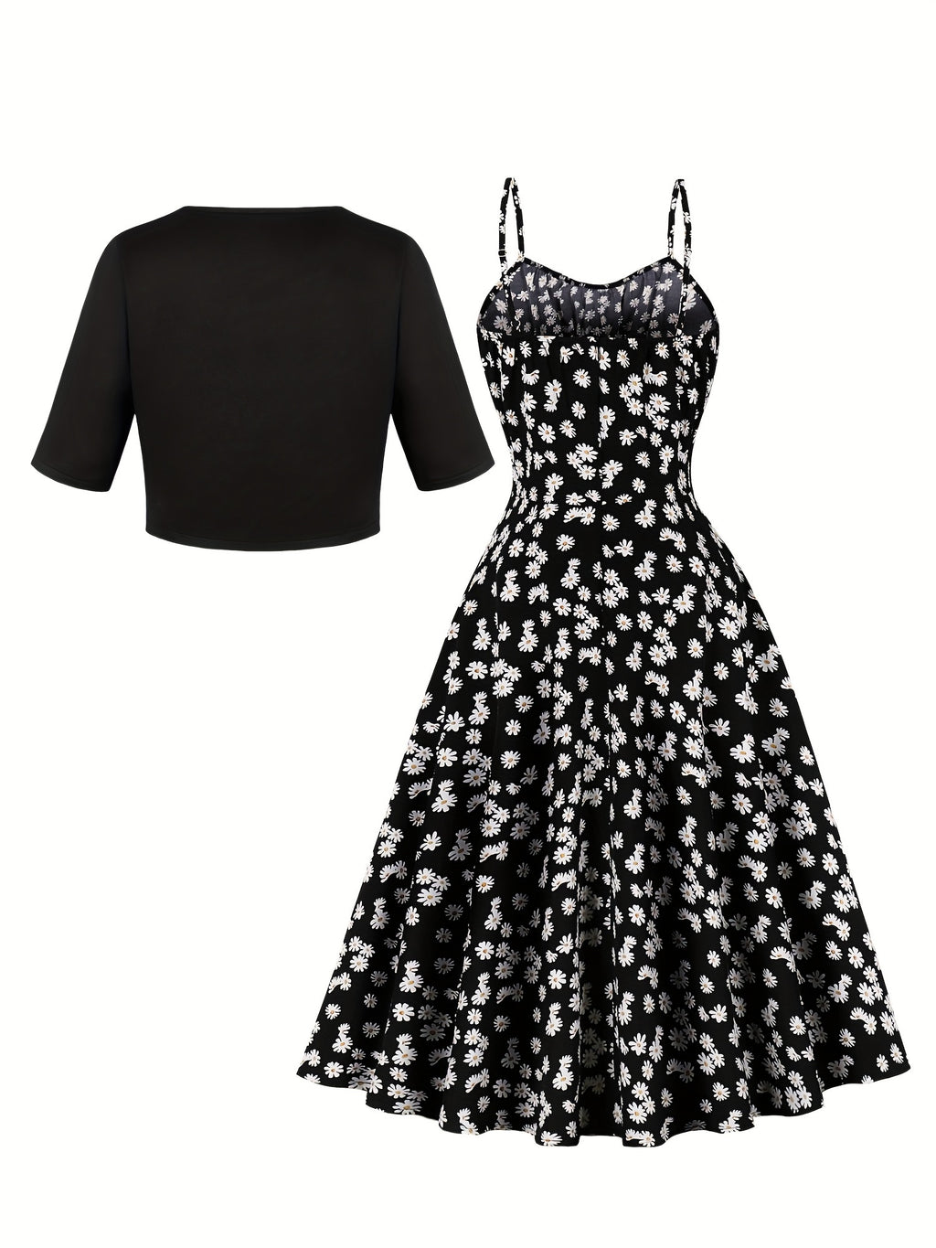 Modern Floral Midi Dress for Fresh Wardrobe Looks with Floral Print