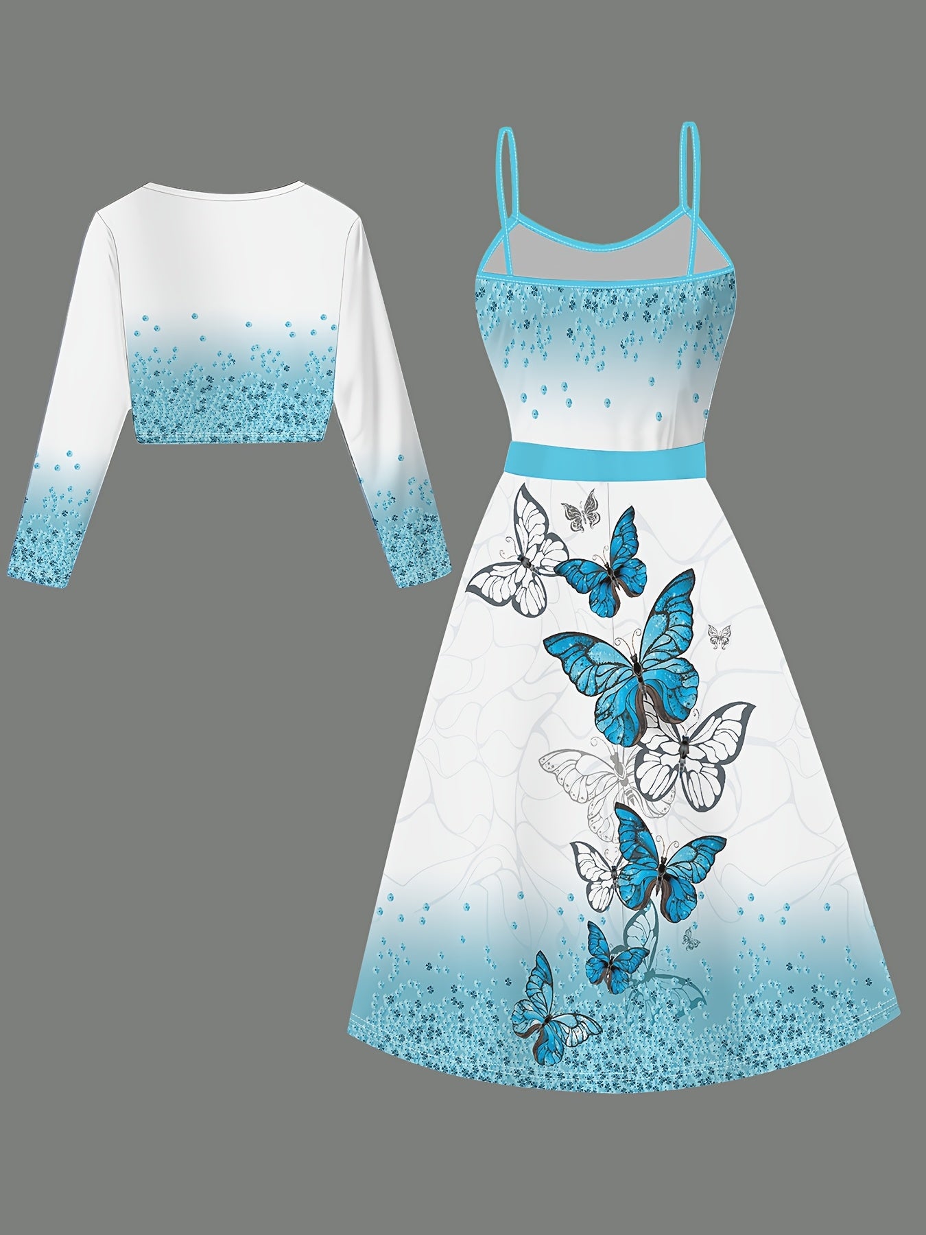 Printed Dress with a Refined Everyday Fit with Long Sleeves