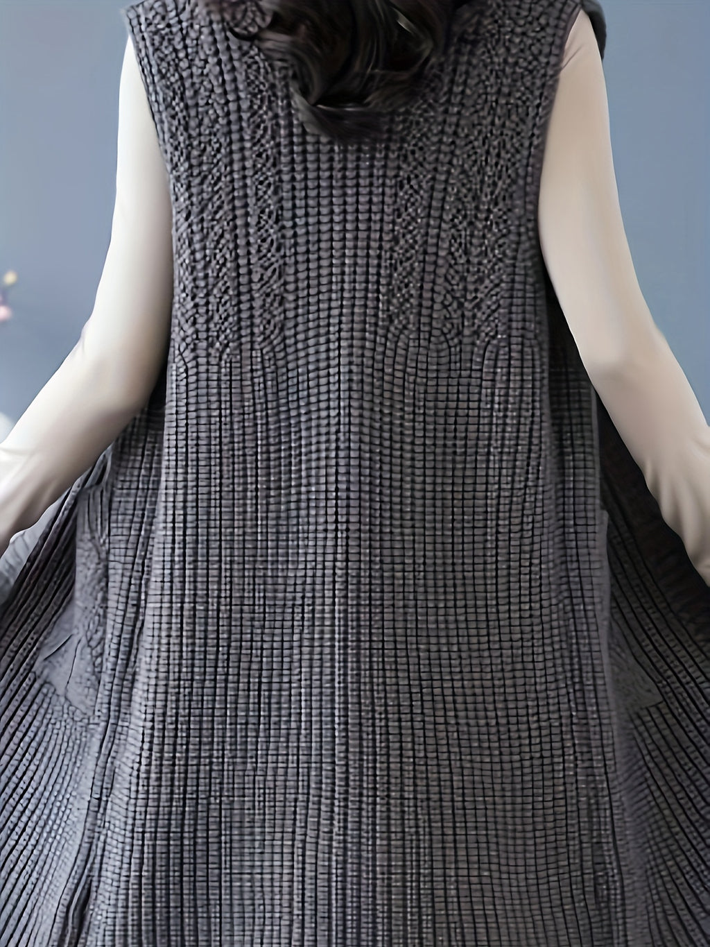 Boutique Button Front Vest for Easy Styling with Sleeveless Cut