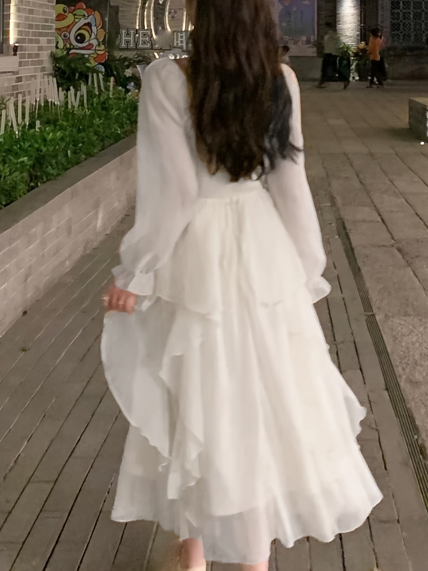 A-Line Dress for Polished Boutique Outfits with Ruffled Detail