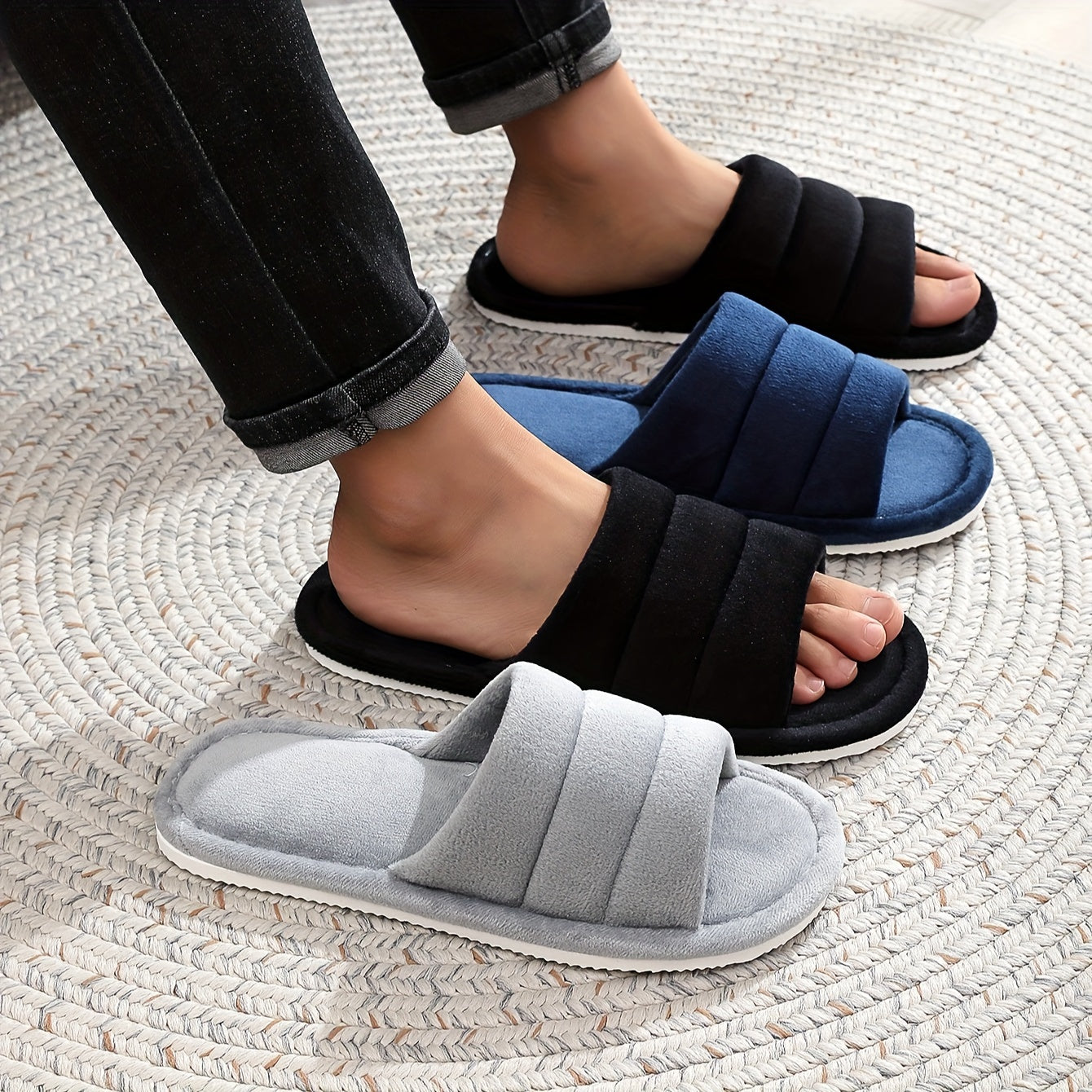 Comfort Slide Slippers with a Refined Everyday Fit with Easy Styling