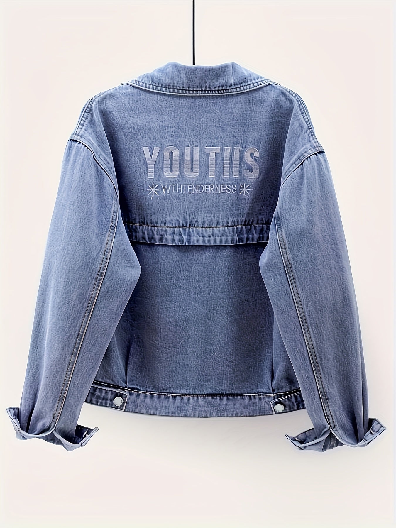 Denim Jacket with a Refined Everyday Fit with Denim Look