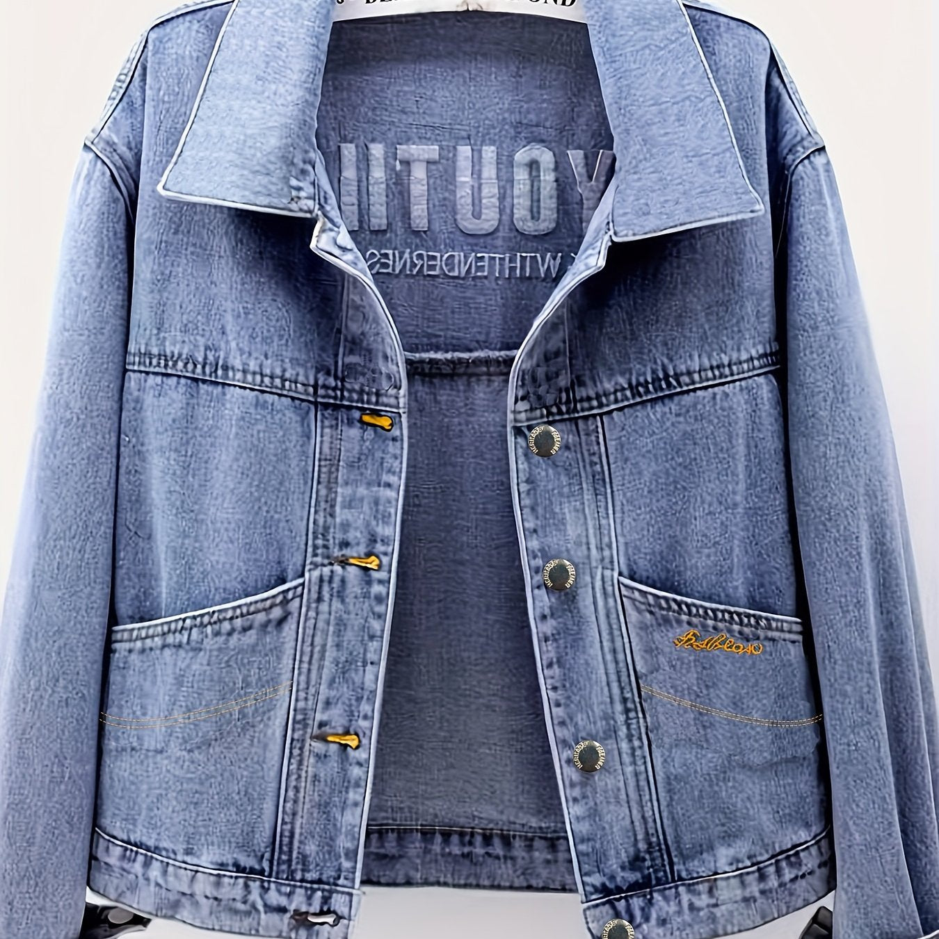 Lightweight Jacket with a Refined Everyday Fit with Denim Look
