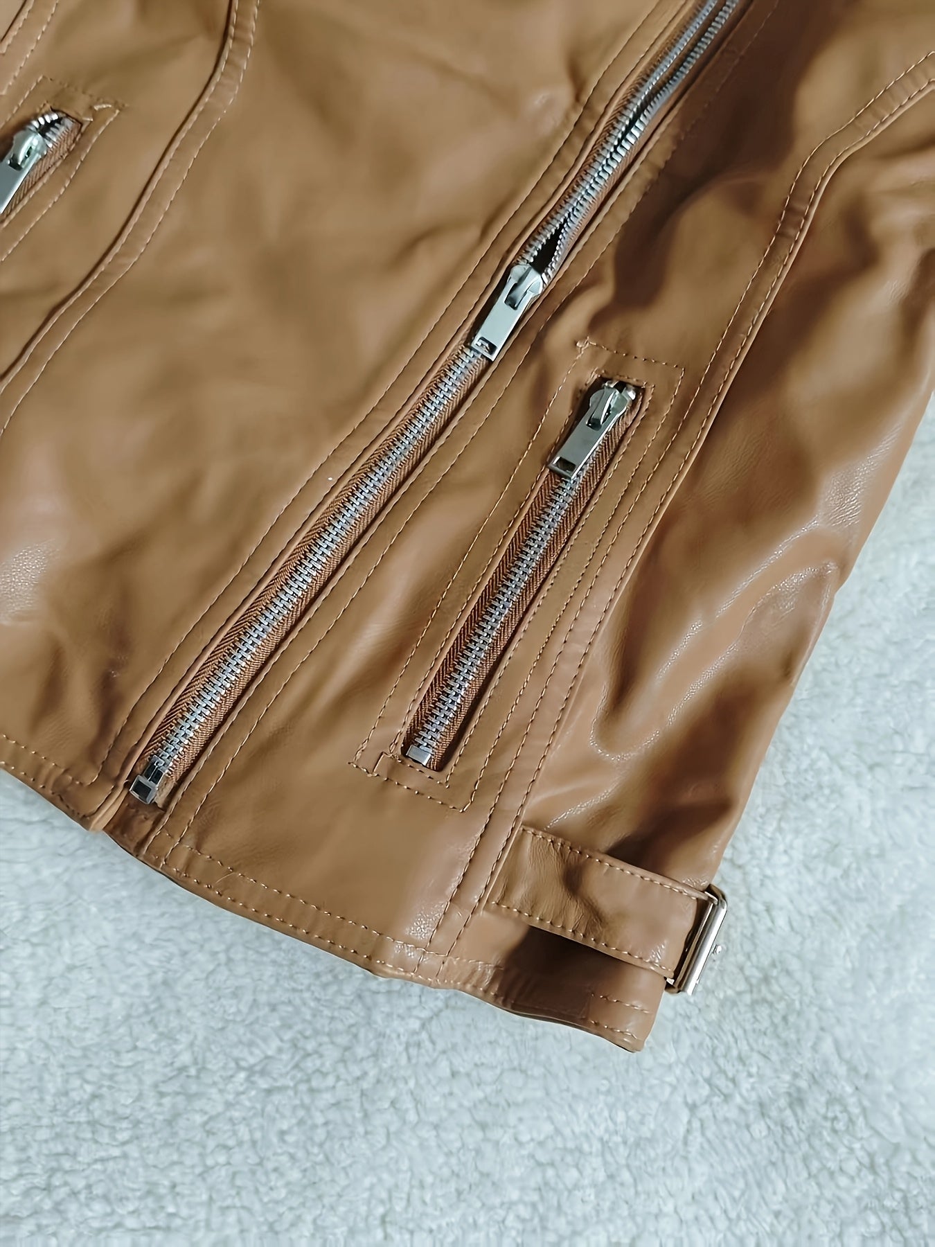 Modern Faux Leather Jacket for Fresh Wardrobe Looks with Faux Leather Finish