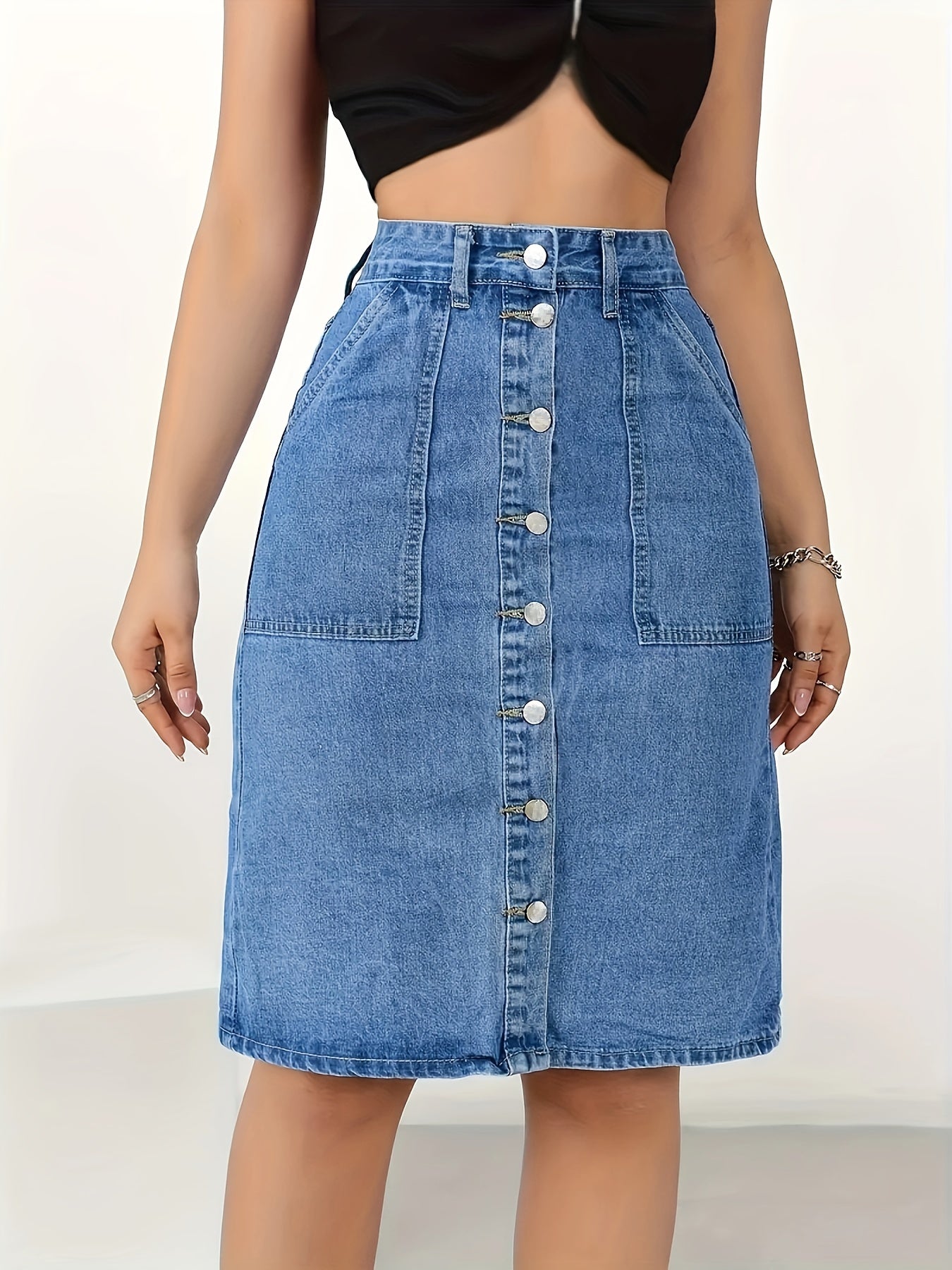 Modern Denim Skirt for Fresh Wardrobe Looks with Denim Look