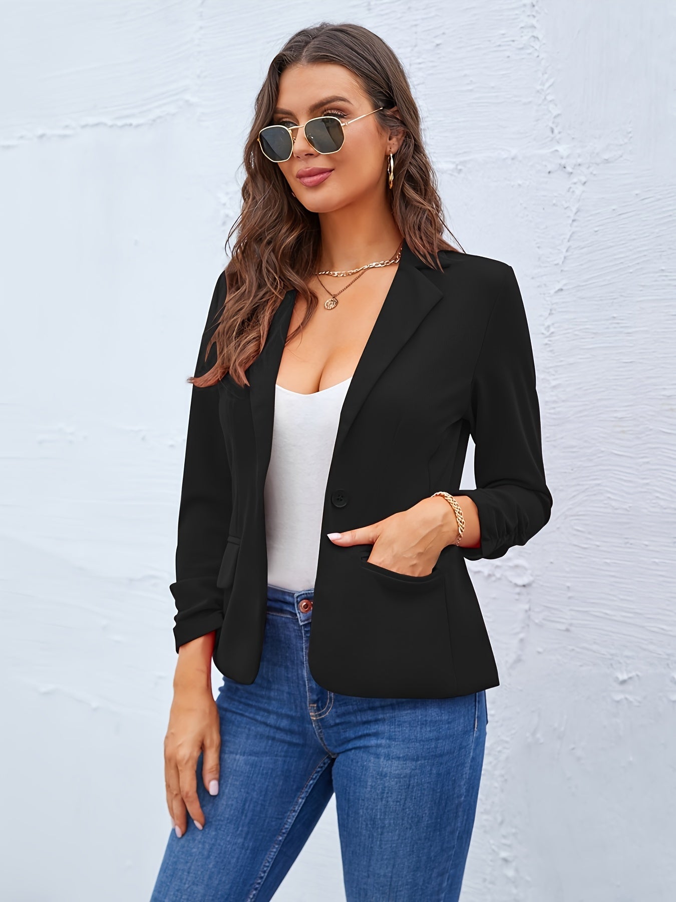 Tailored Blazer with a Refined Everyday Fit with Easy Styling