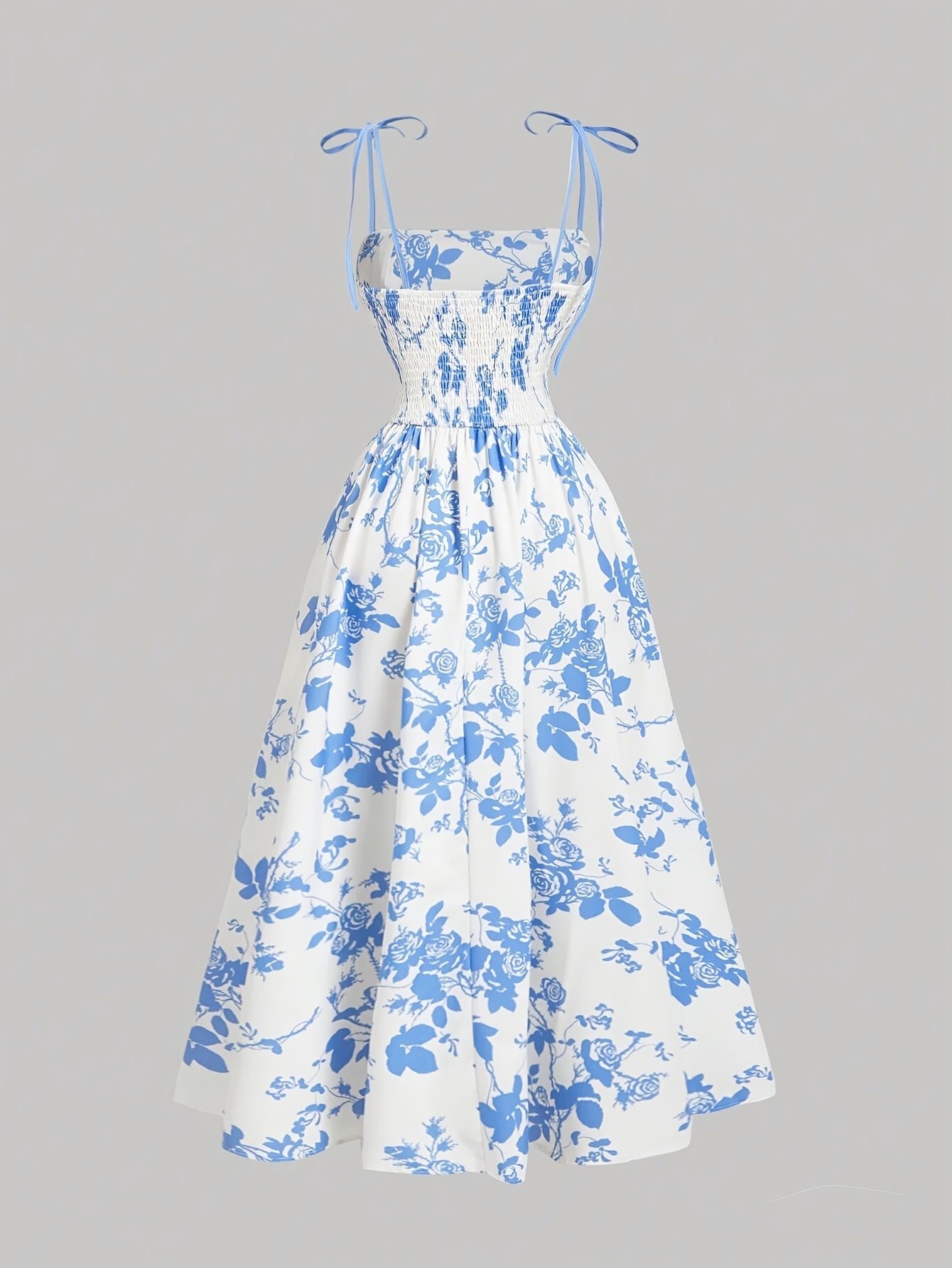 Floral Midi Dress for Polished Boutique Outfits with Floral Print