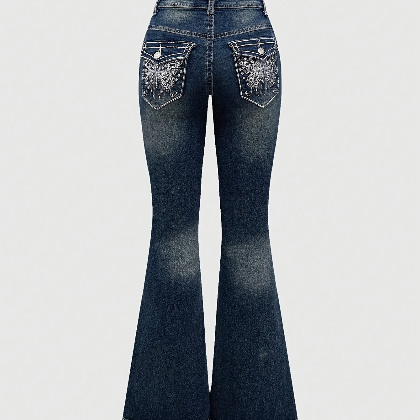 Flare Jeans with a Refined Everyday Fit with Denim Look