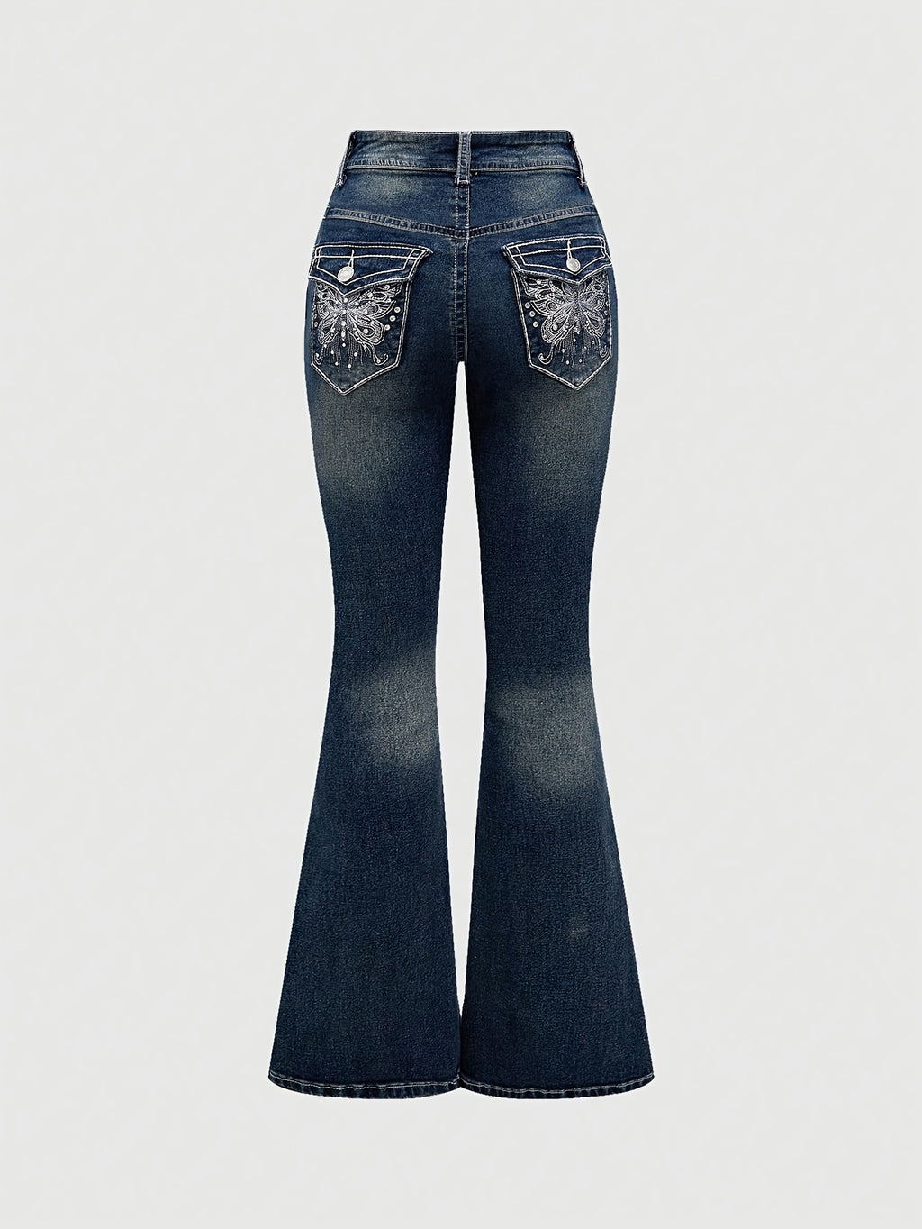 Flare Jeans with a Refined Everyday Fit with Denim Look