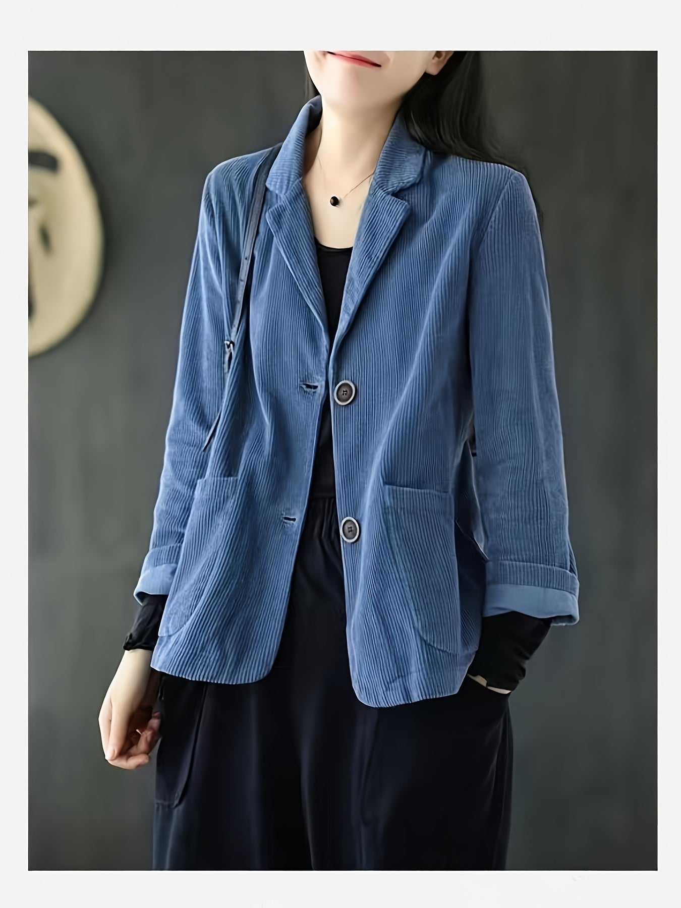 Boutique Tailored Blazer for Easy Styling with Long Sleeves