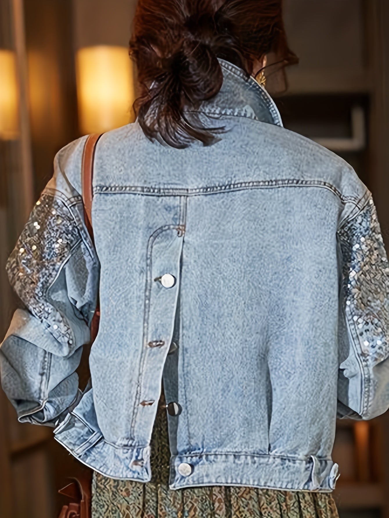 Lightweight Jacket with a Refined Everyday Fit with Denim Look