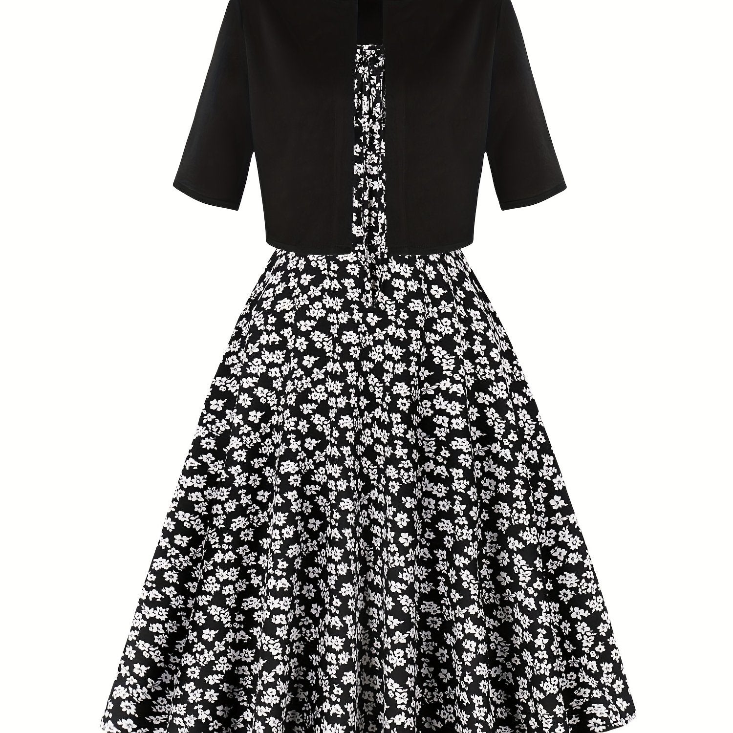 Modern Floral Midi Dress for Fresh Wardrobe Looks with Floral Print