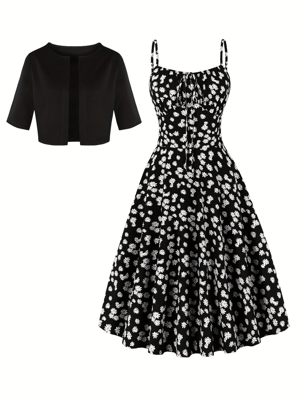 Modern Floral Midi Dress for Fresh Wardrobe Looks with Floral Print