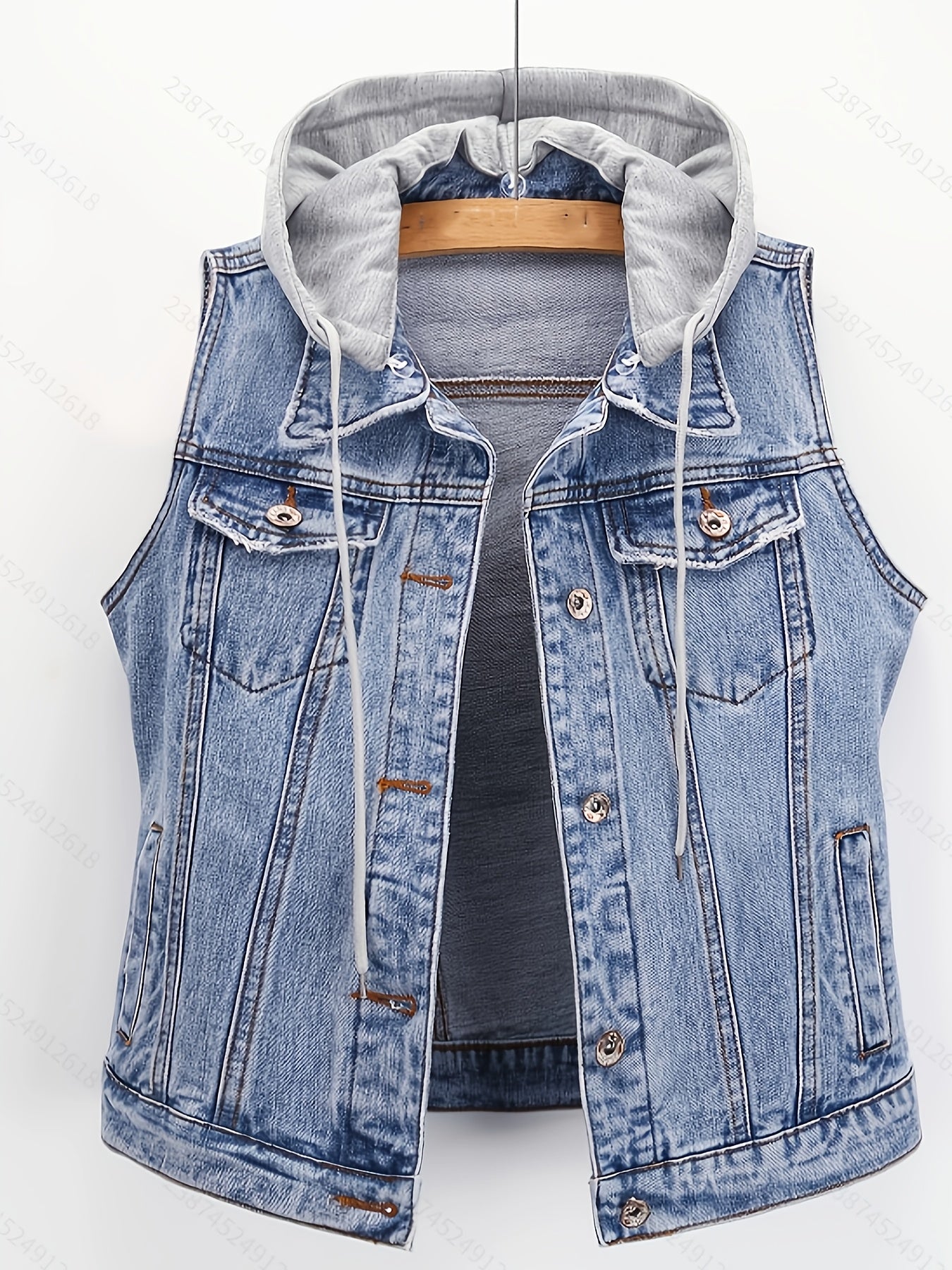 Hooded Jacket with a Refined Everyday Fit with Sleeveless Cut