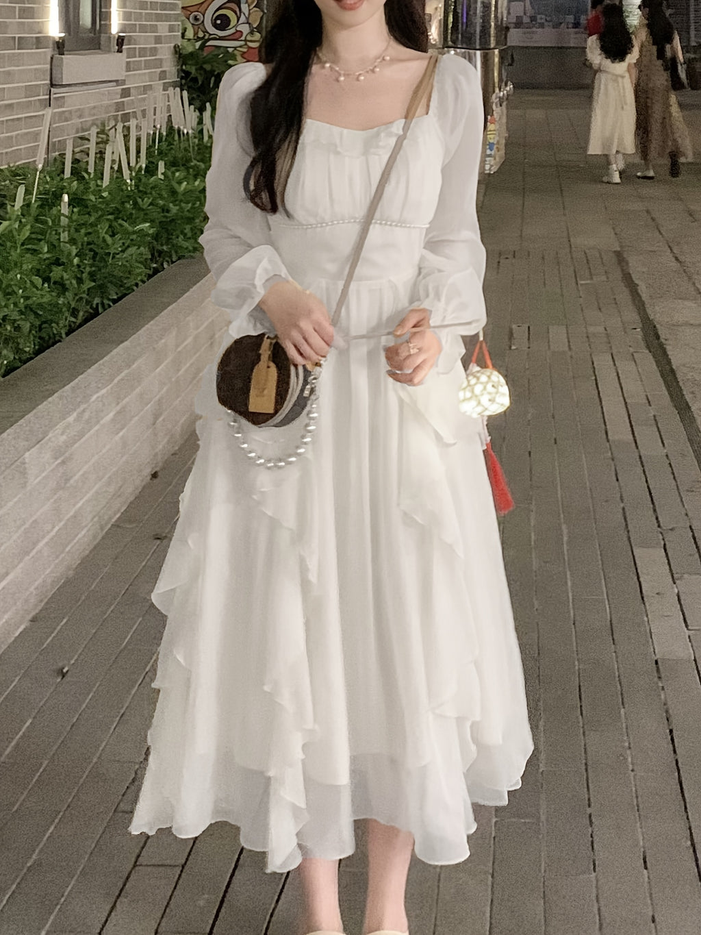 A-Line Dress for Polished Boutique Outfits with Ruffled Detail