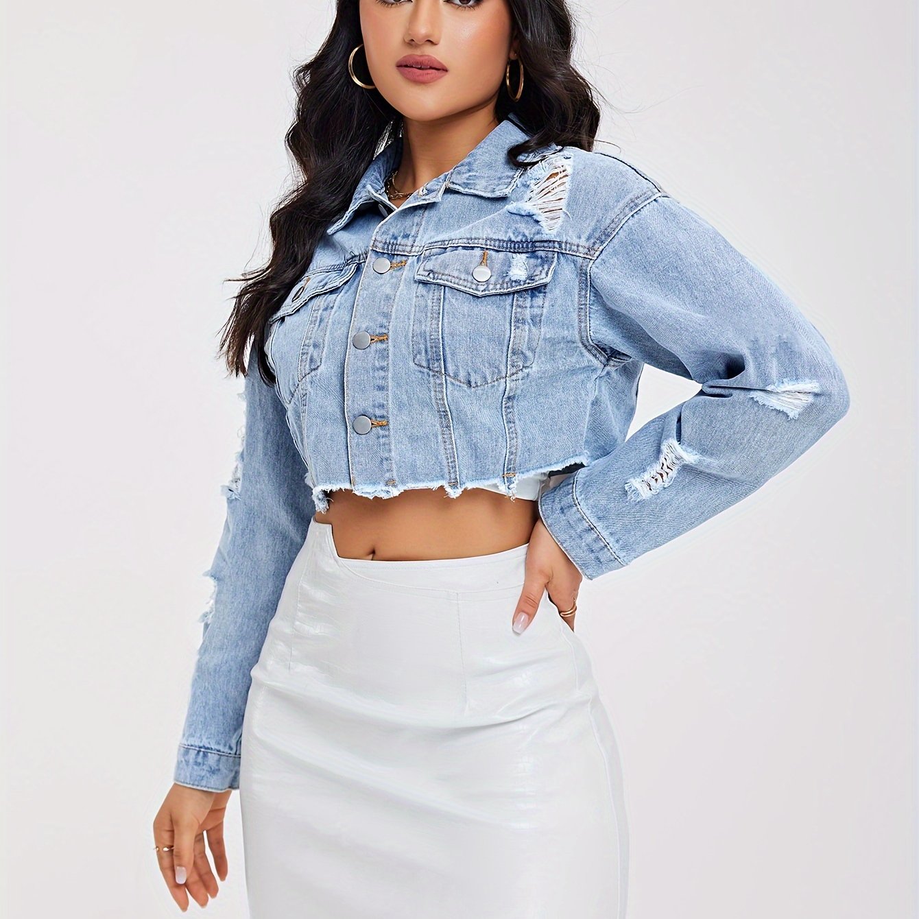 Boutique Denim Jacket for Easy Styling with Denim Look