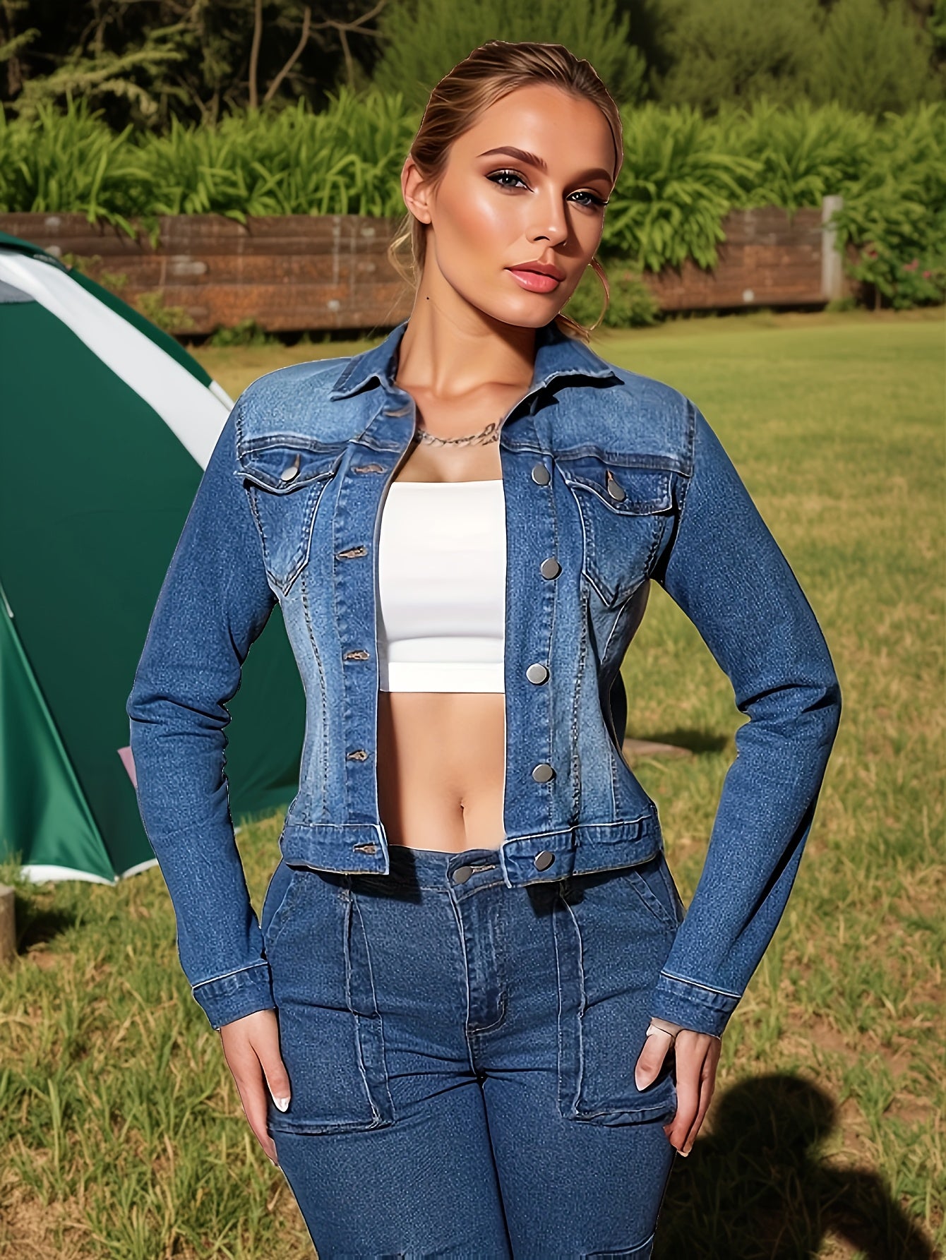 Modern Denim Jacket for Fresh Wardrobe Looks with Denim Look