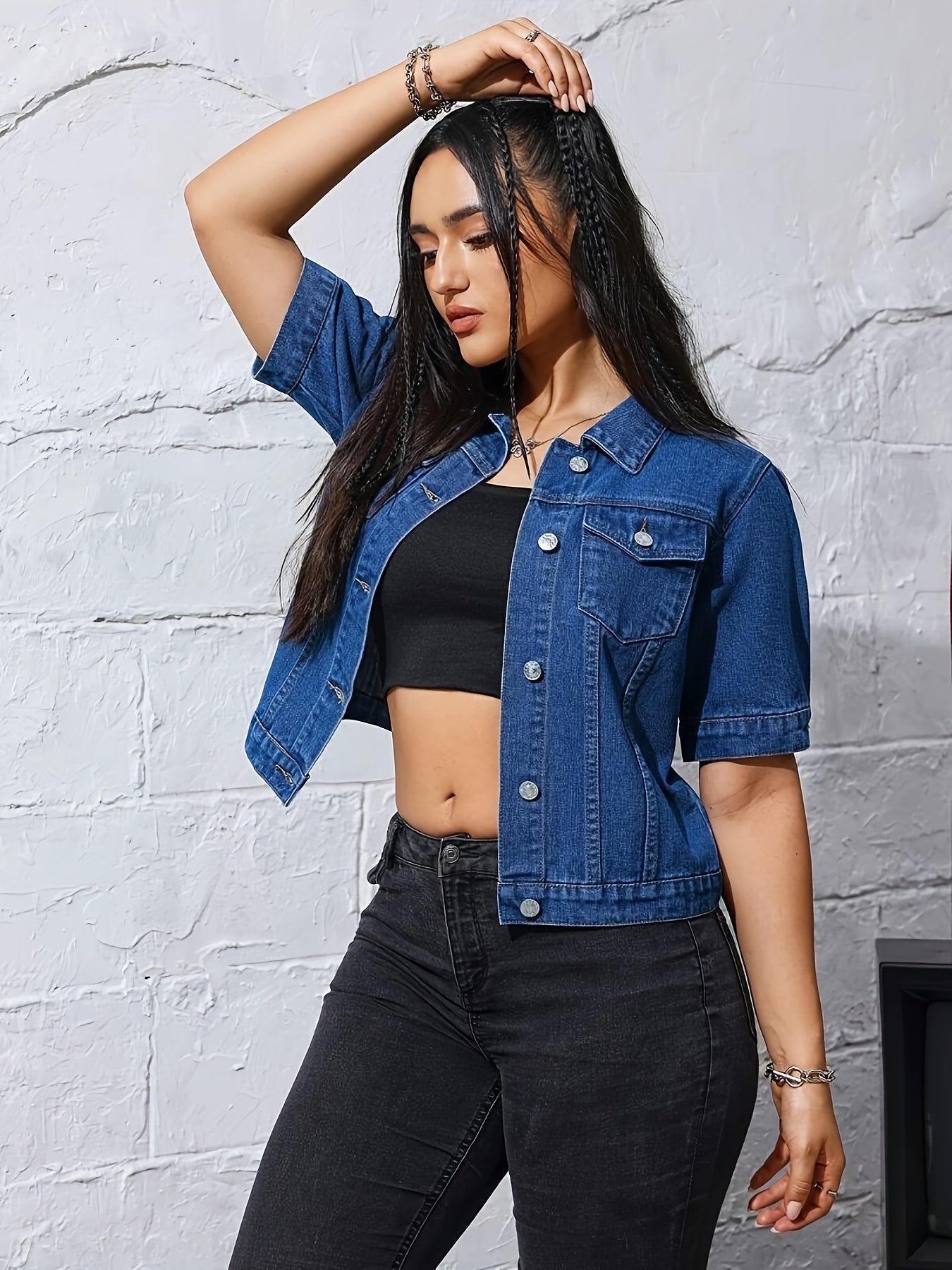 Denim Jacket for Polished Boutique Outfits with Denim Look