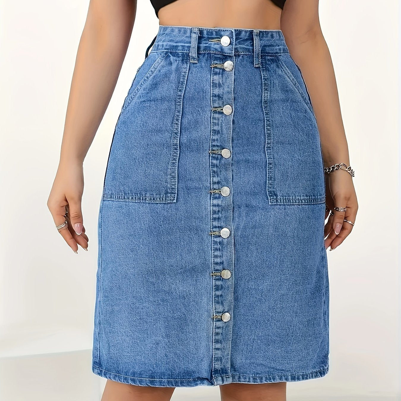 Modern Denim Skirt for Fresh Wardrobe Looks with Denim Look