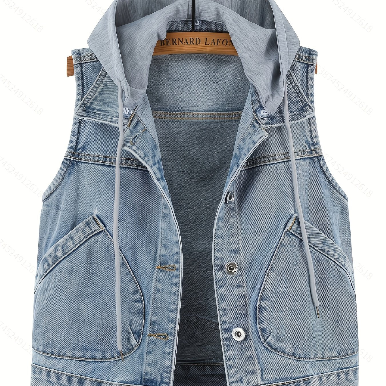 Boutique Hooded Jacket for Easy Styling with Sleeveless Cut