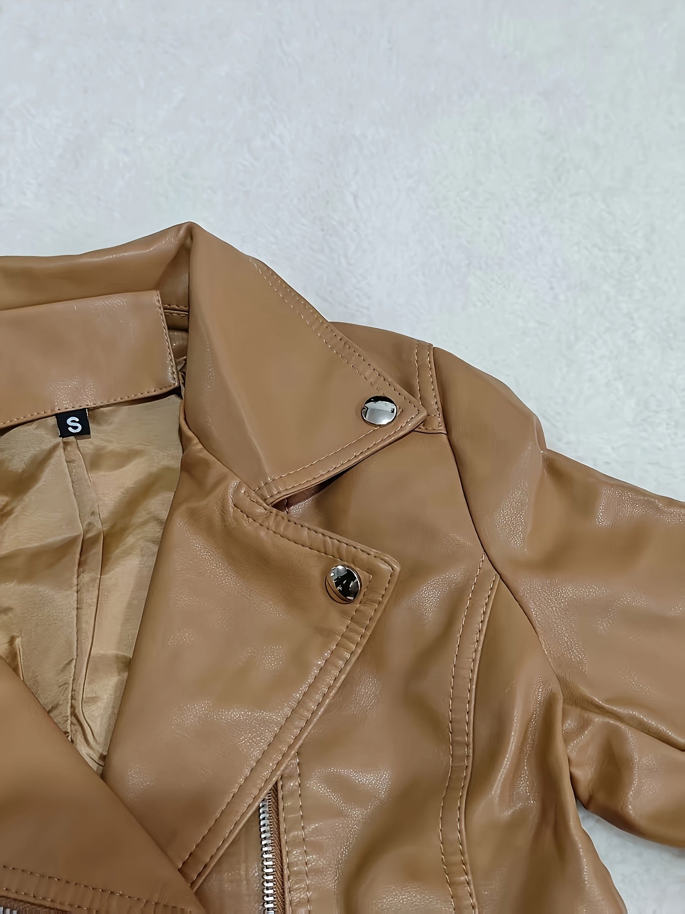 Modern Faux Leather Jacket for Fresh Wardrobe Looks with Faux Leather Finish