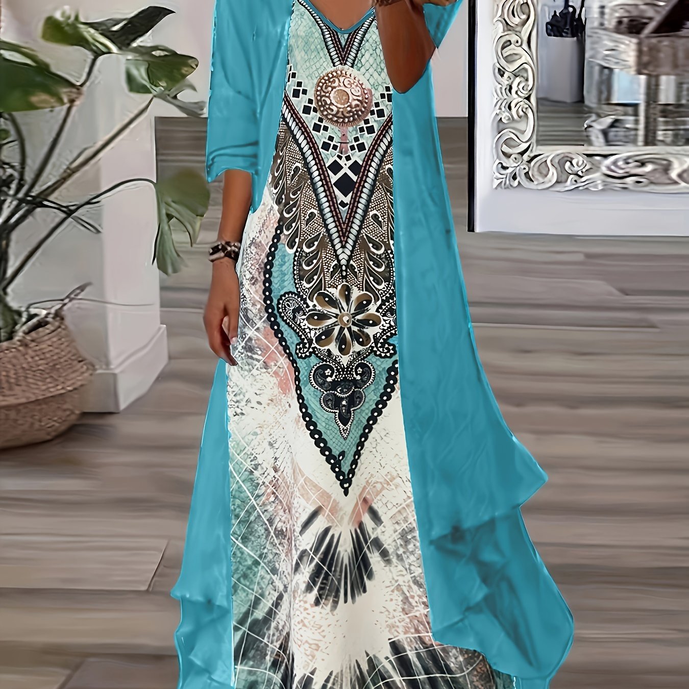 Modern Maxi Dress for Fresh Wardrobe Looks with V-Neckline