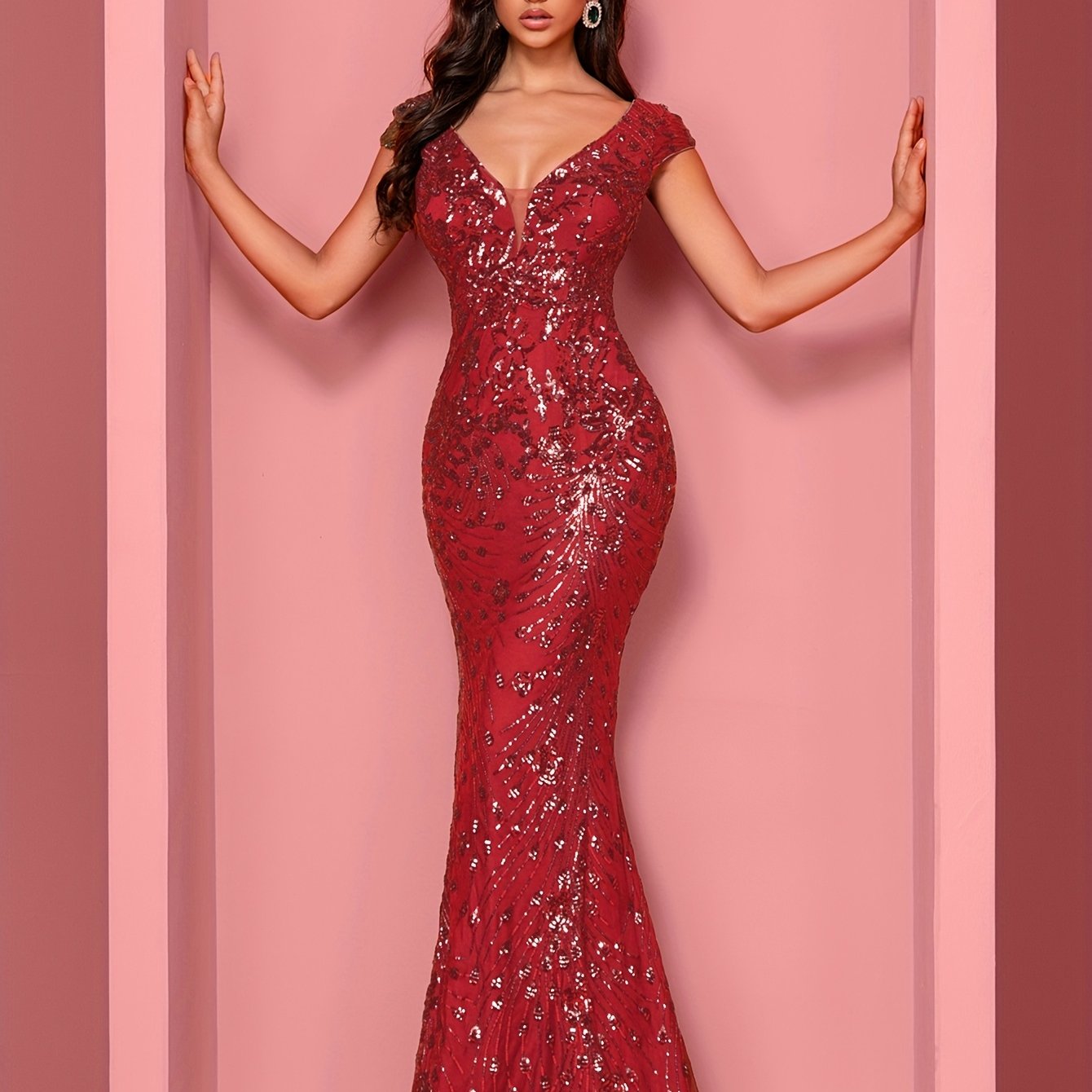 Formal Evening Gown for Polished Boutique Outfits with Floral Print