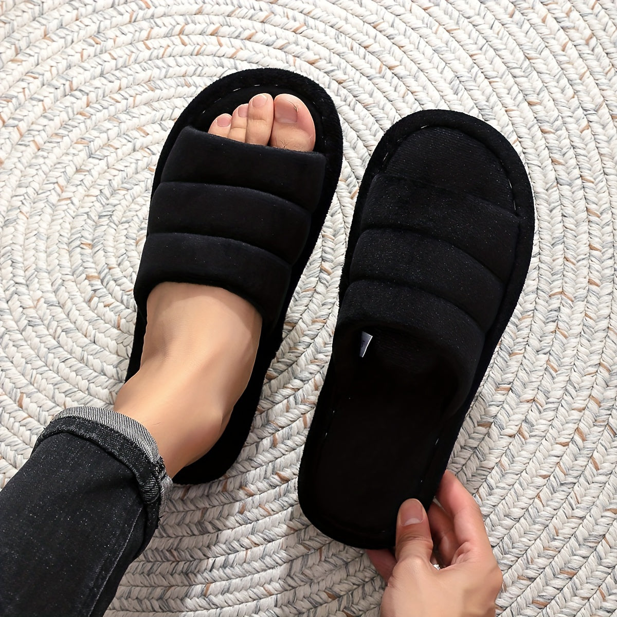 Comfort Slide Slippers with a Refined Everyday Fit with Easy Styling
