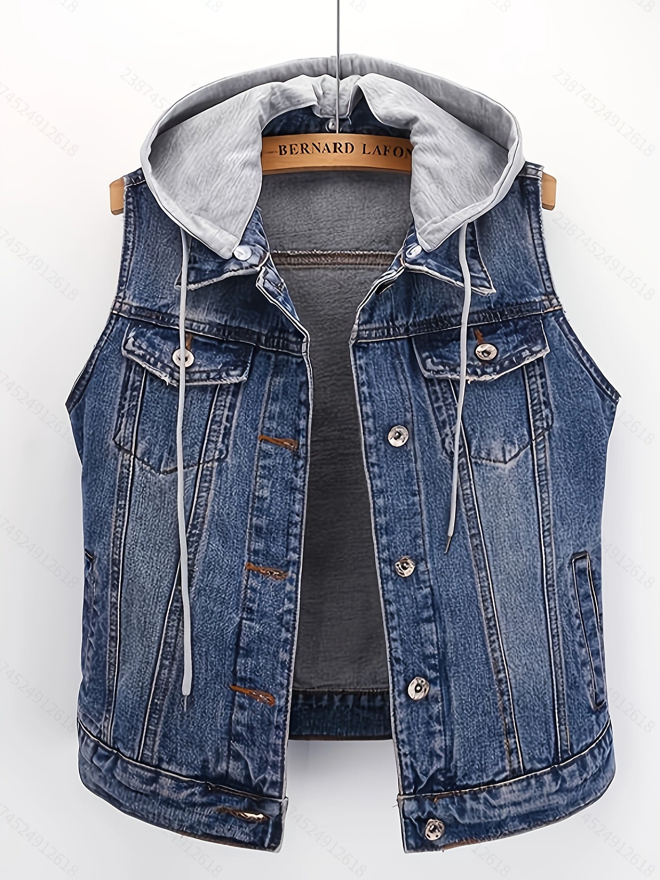 Hooded Jacket with a Refined Everyday Fit with Sleeveless Cut