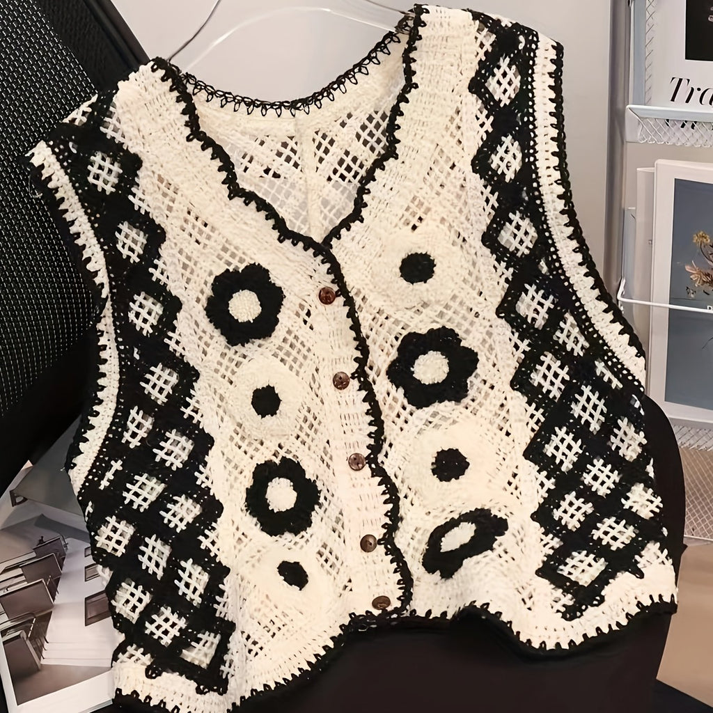 Sleeveless Vest Top for Polished Boutique Outfits with V-Neckline