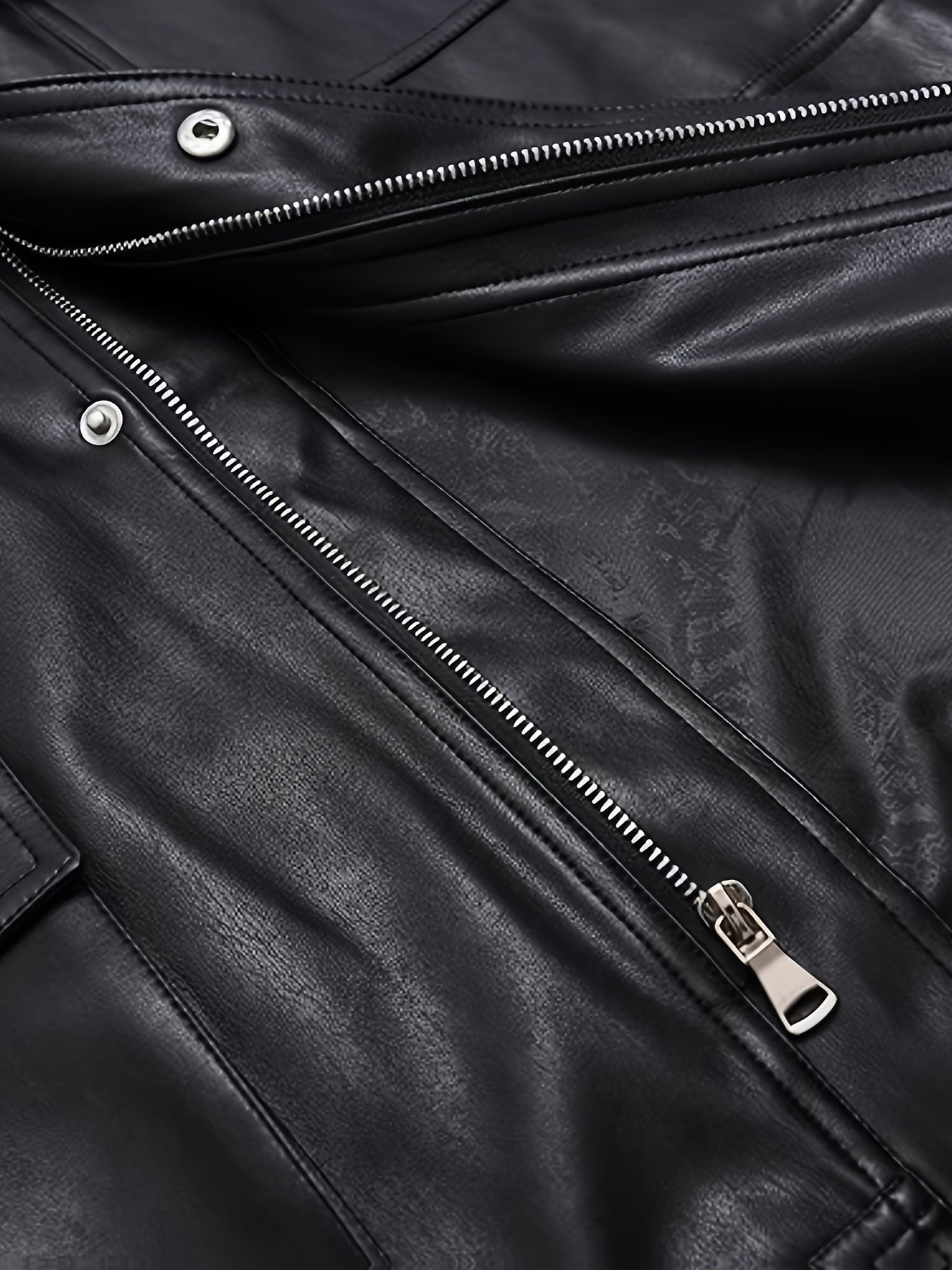 Faux Leather Jacket for Polished Boutique Outfits with Faux Leather Finish