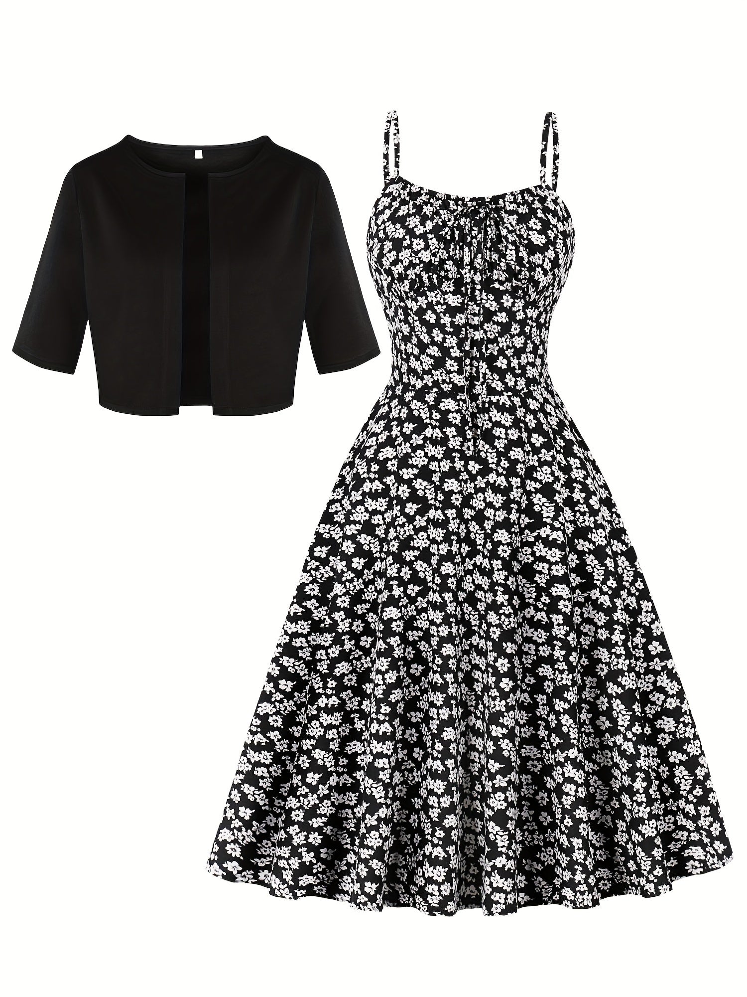 Modern Floral Midi Dress for Fresh Wardrobe Looks with Floral Print