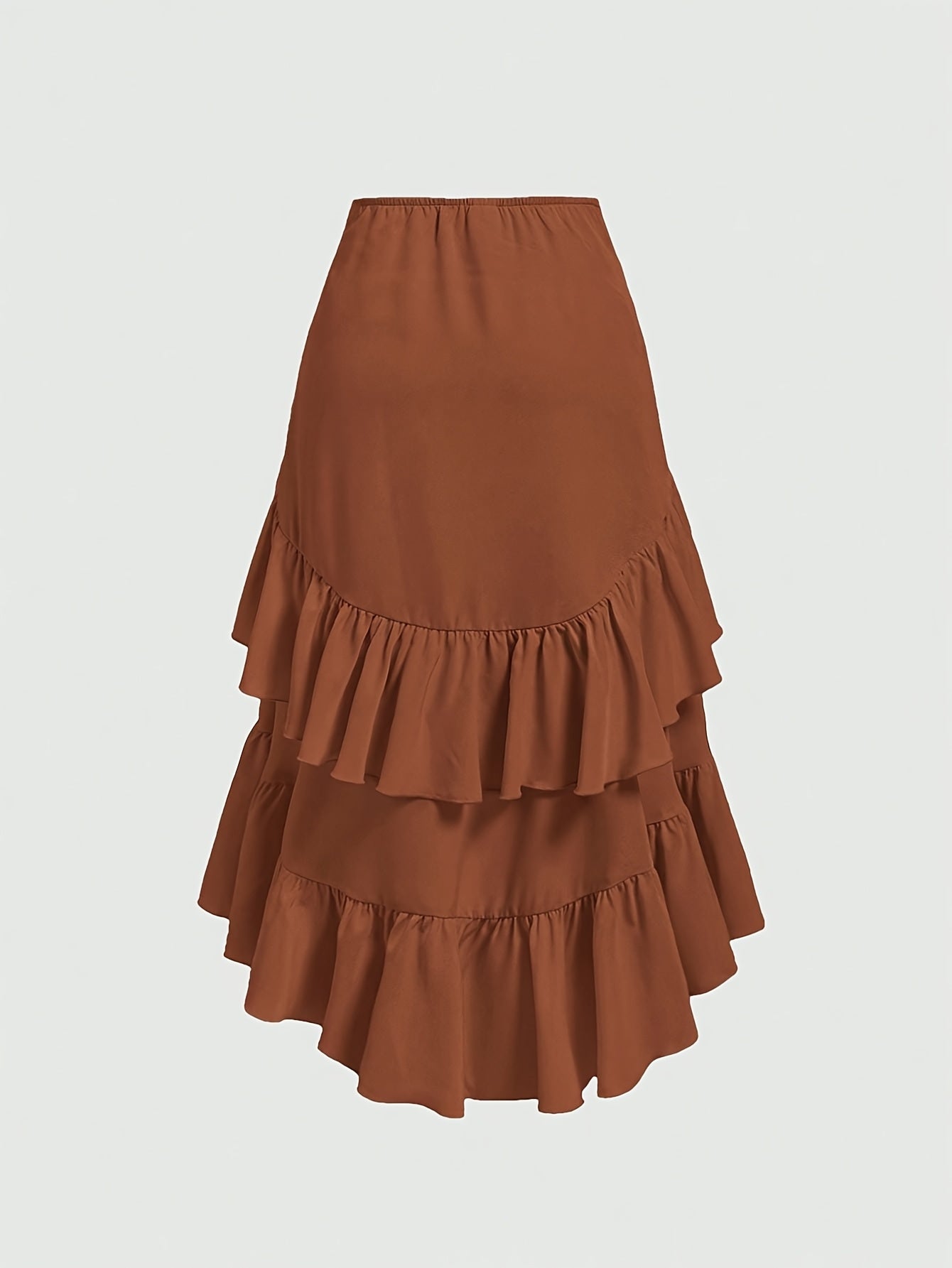 Pleated Skirt with a Refined Everyday Fit with Ruffled Detail