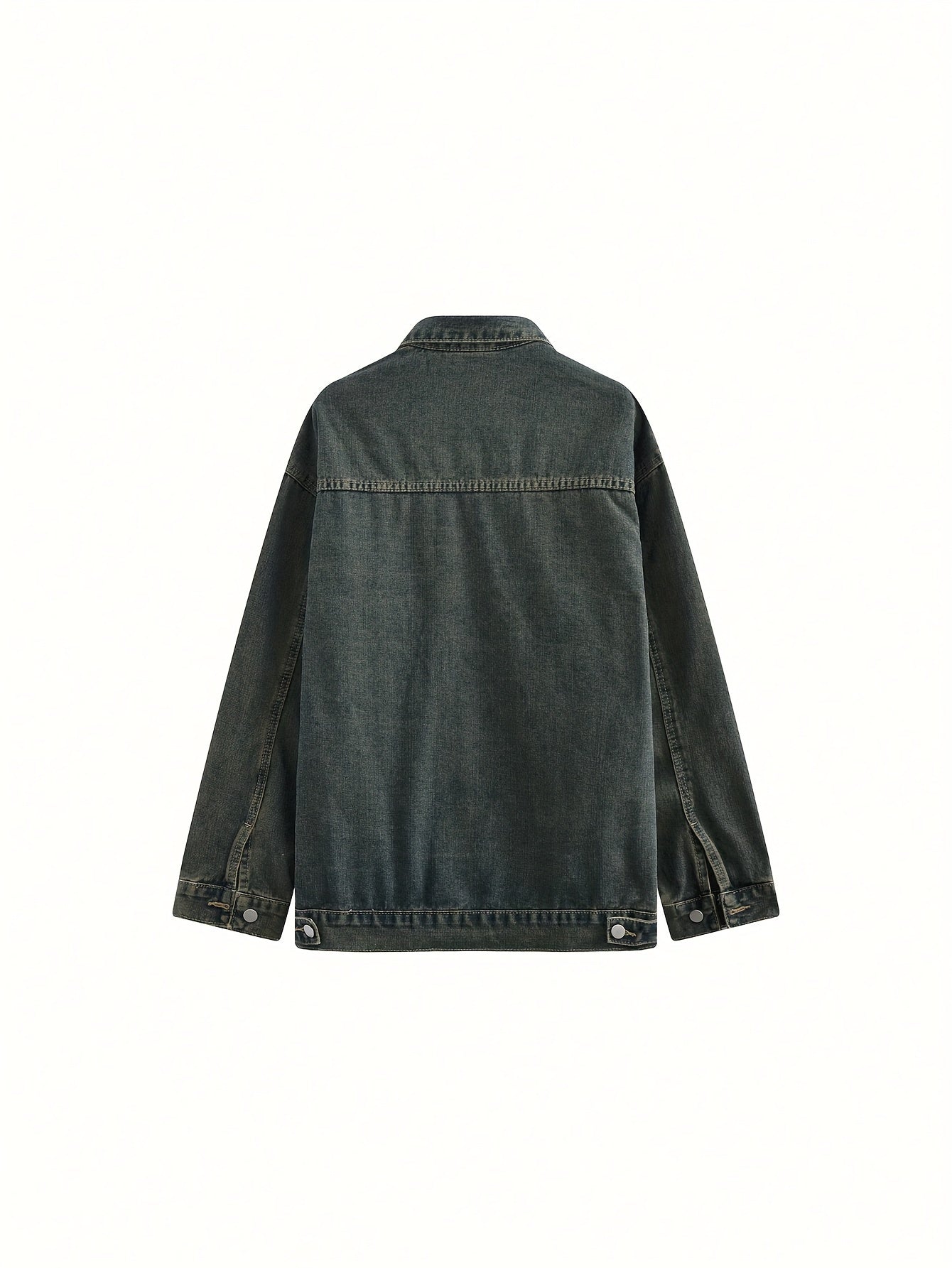 Denim Jacket with a Refined Everyday Fit with Denim Look