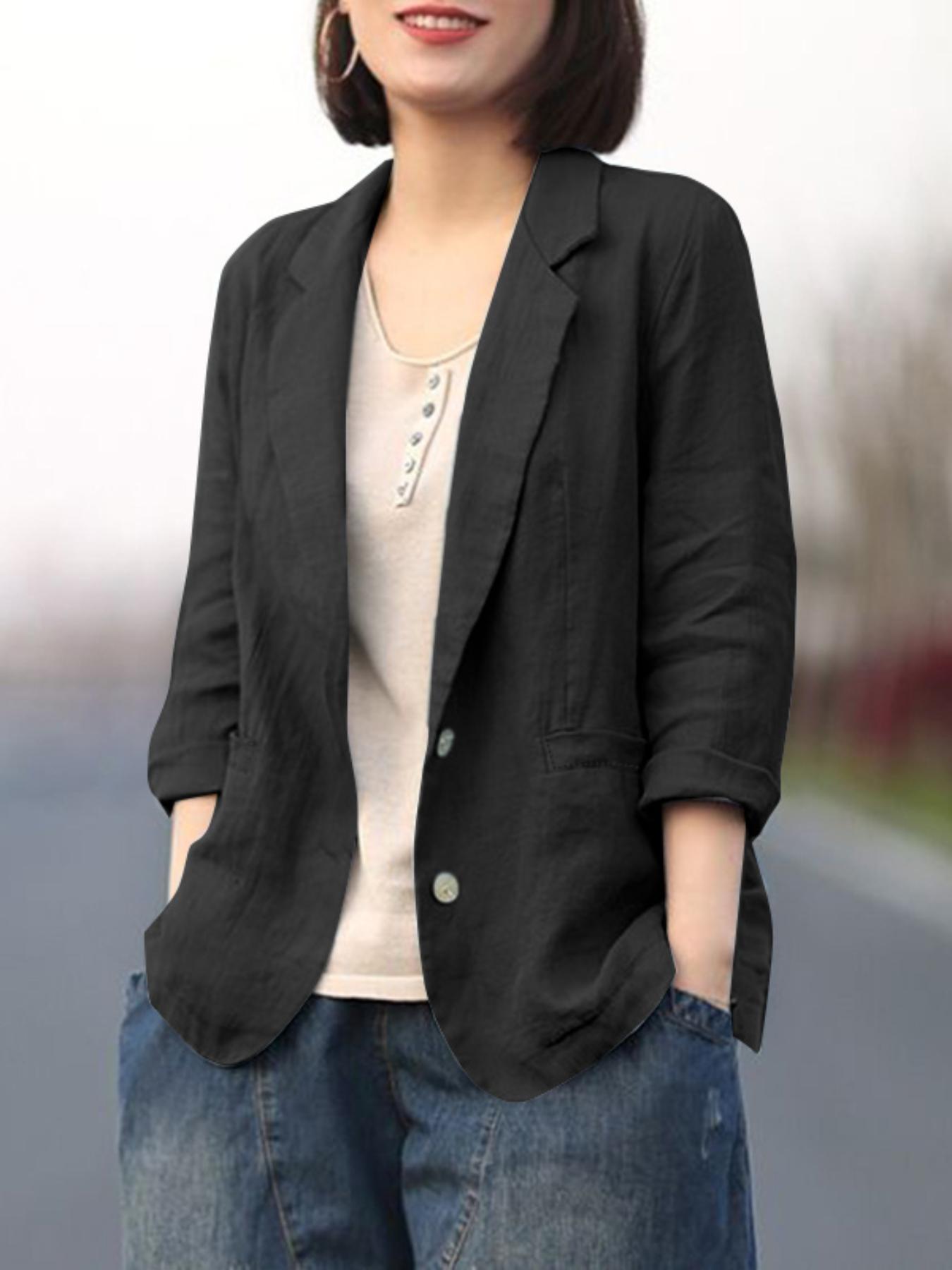 Tailored Blazer for Polished Boutique Outfits with Long Sleeves