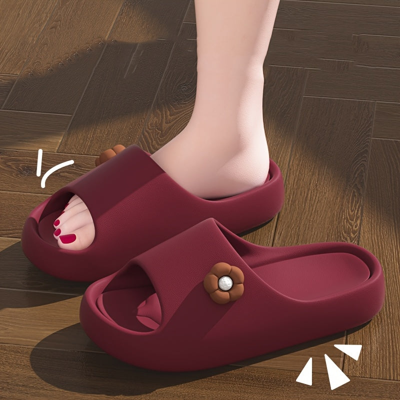Boutique Comfort Slide Slippers for Easy Styling with Floral Print