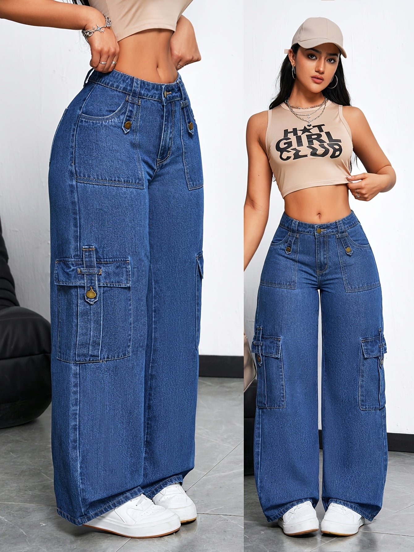 Straight-Leg Jeans for Polished Boutique Outfits with Denim Look